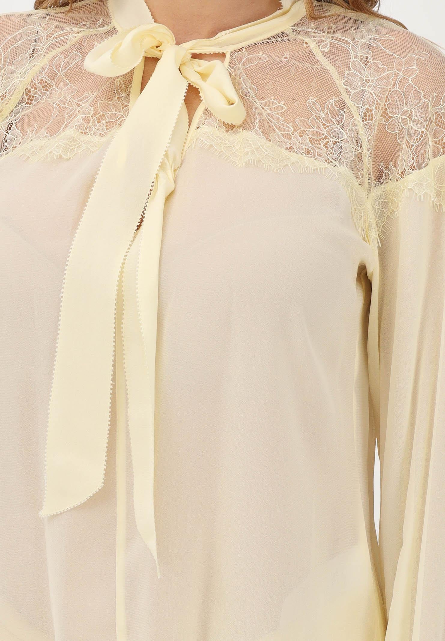 PATRIZIA PEPE Blusa gialla da donna con fiocco 8C0859A692 Y478 PATRIZIA PEPE