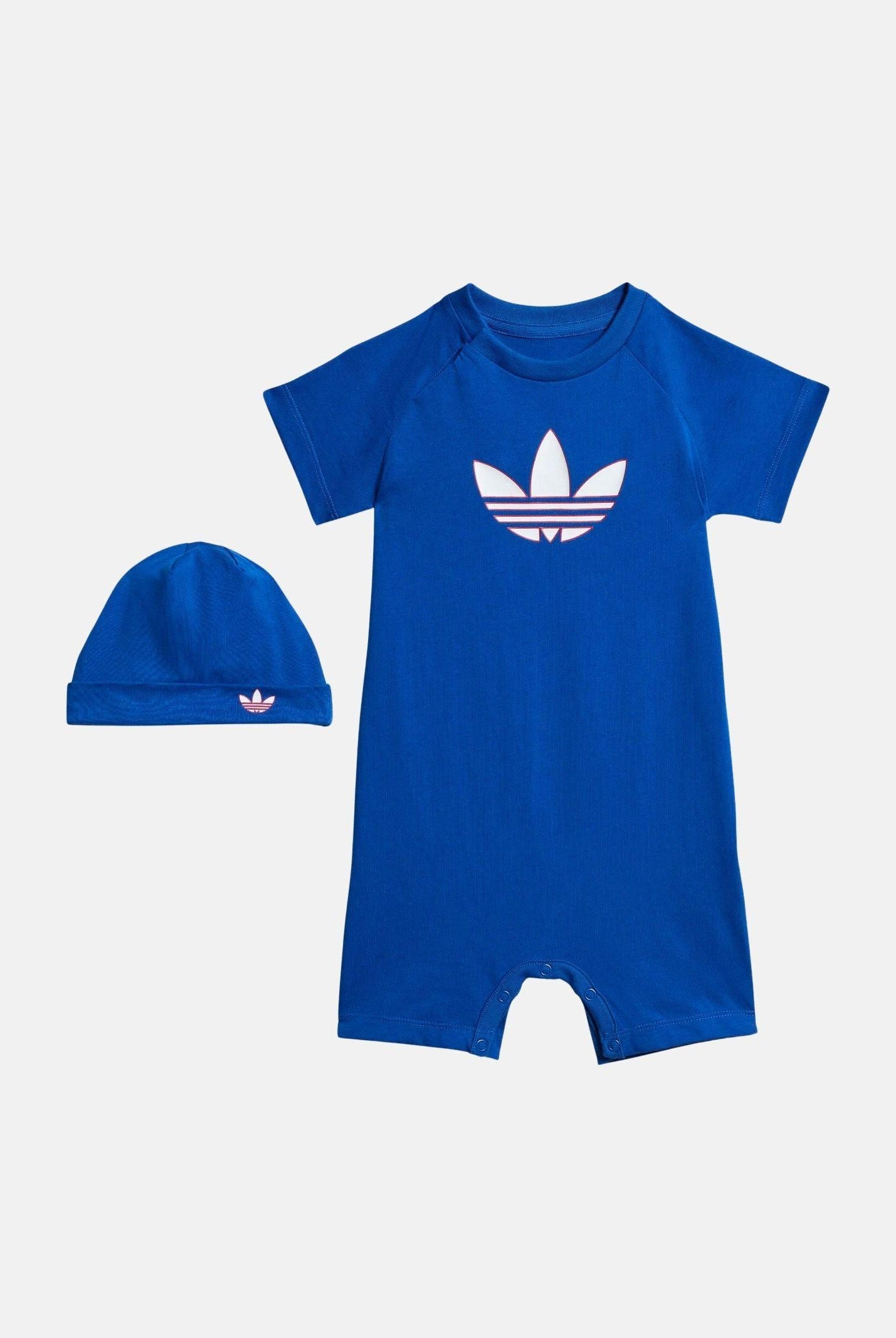 ADIDAS ORIGINALS Set TREFOIL blu da neonato KD1047 . ADIDAS ORIGINALS