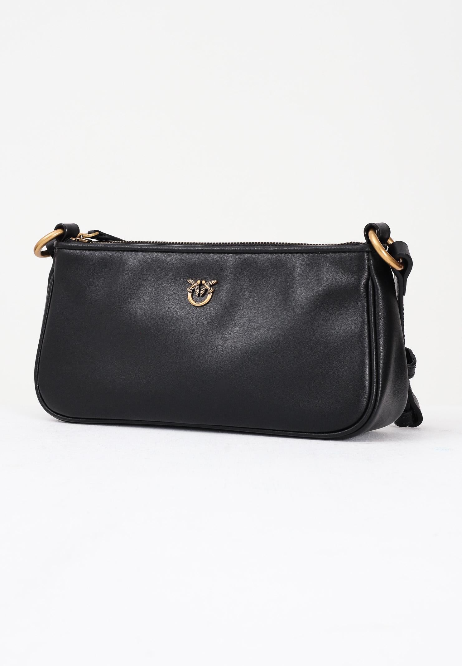 PINKO Borsa a spalla MINI HALF MOON BAGUETTE nera da donna 105069A0QO Z99Q PINKO