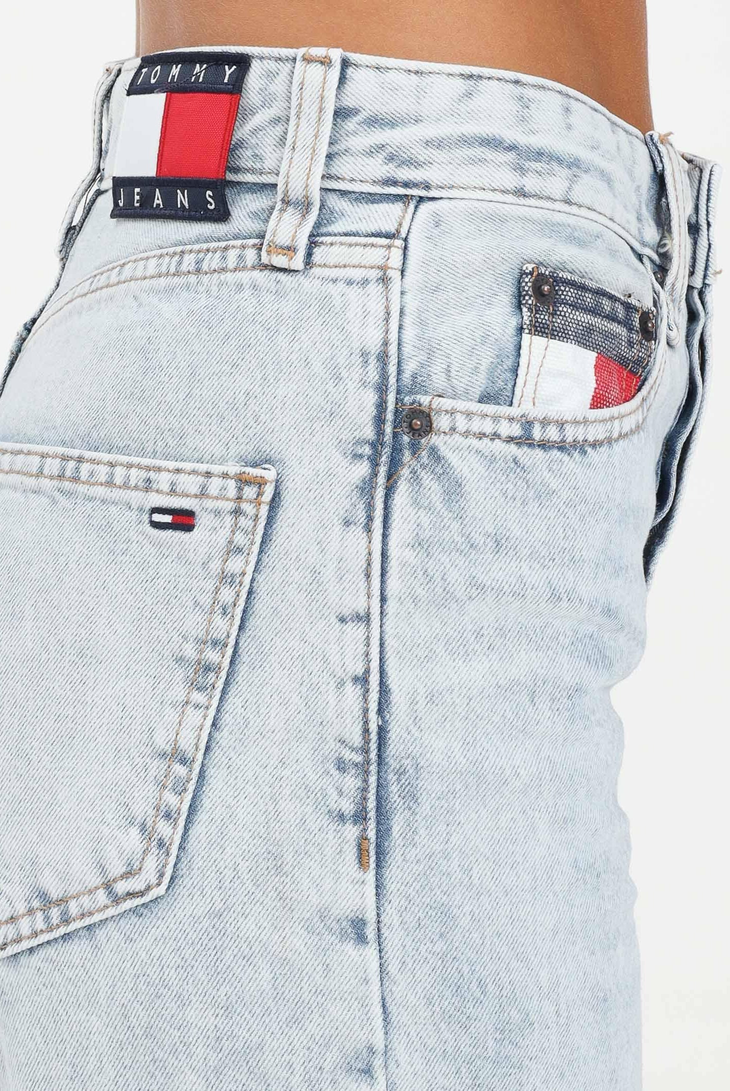 TOMMY JEANS Jeans Layla in denim chiaro da donna DW0DW204981A5 TOMMY JEANS