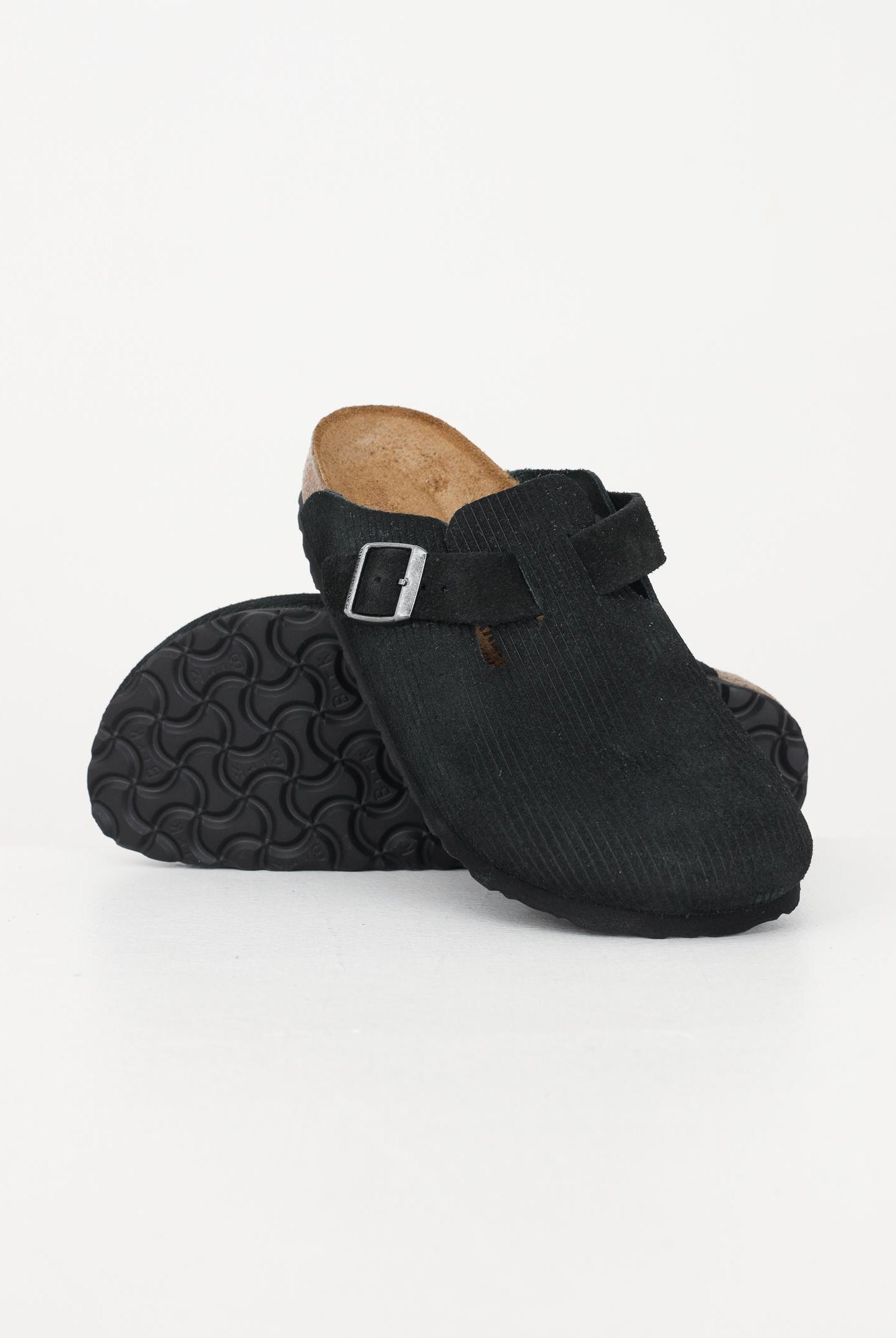 BIRKENSTOCK Ciabatte Boston nere da uomo 1026172 . BIRKENSTOCK