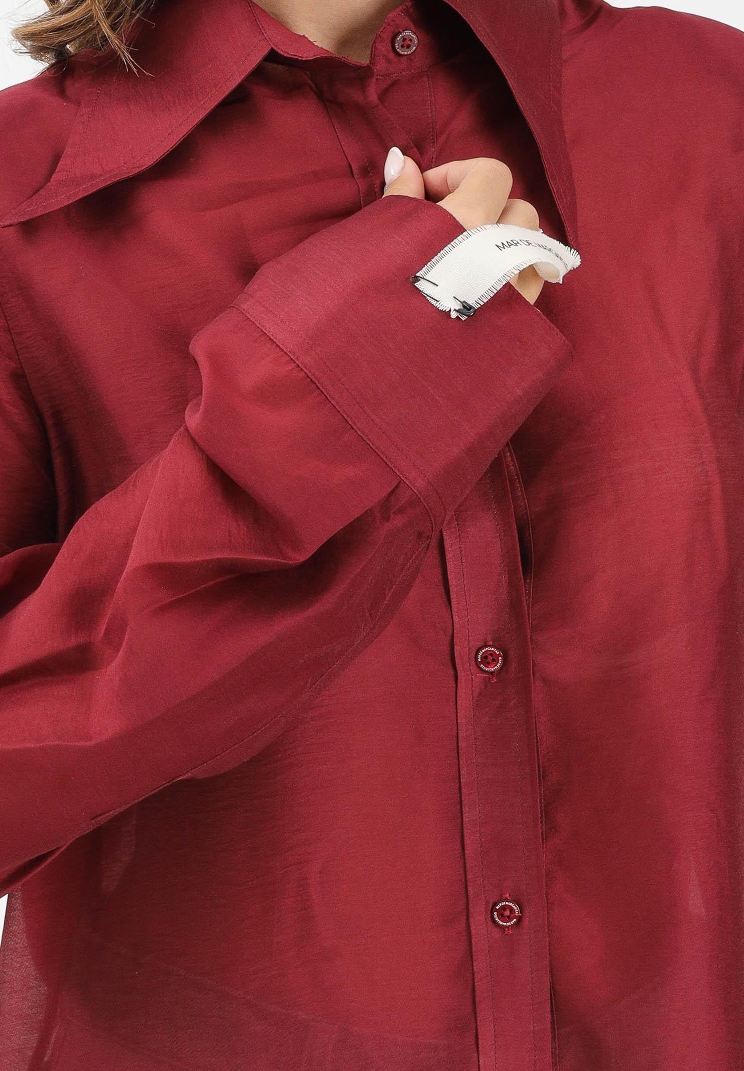 MAR DE MARGARITAS Camicia a manica lunga Ginny bordeaux da donna MMABW01458 RS02 Mar de margaritas