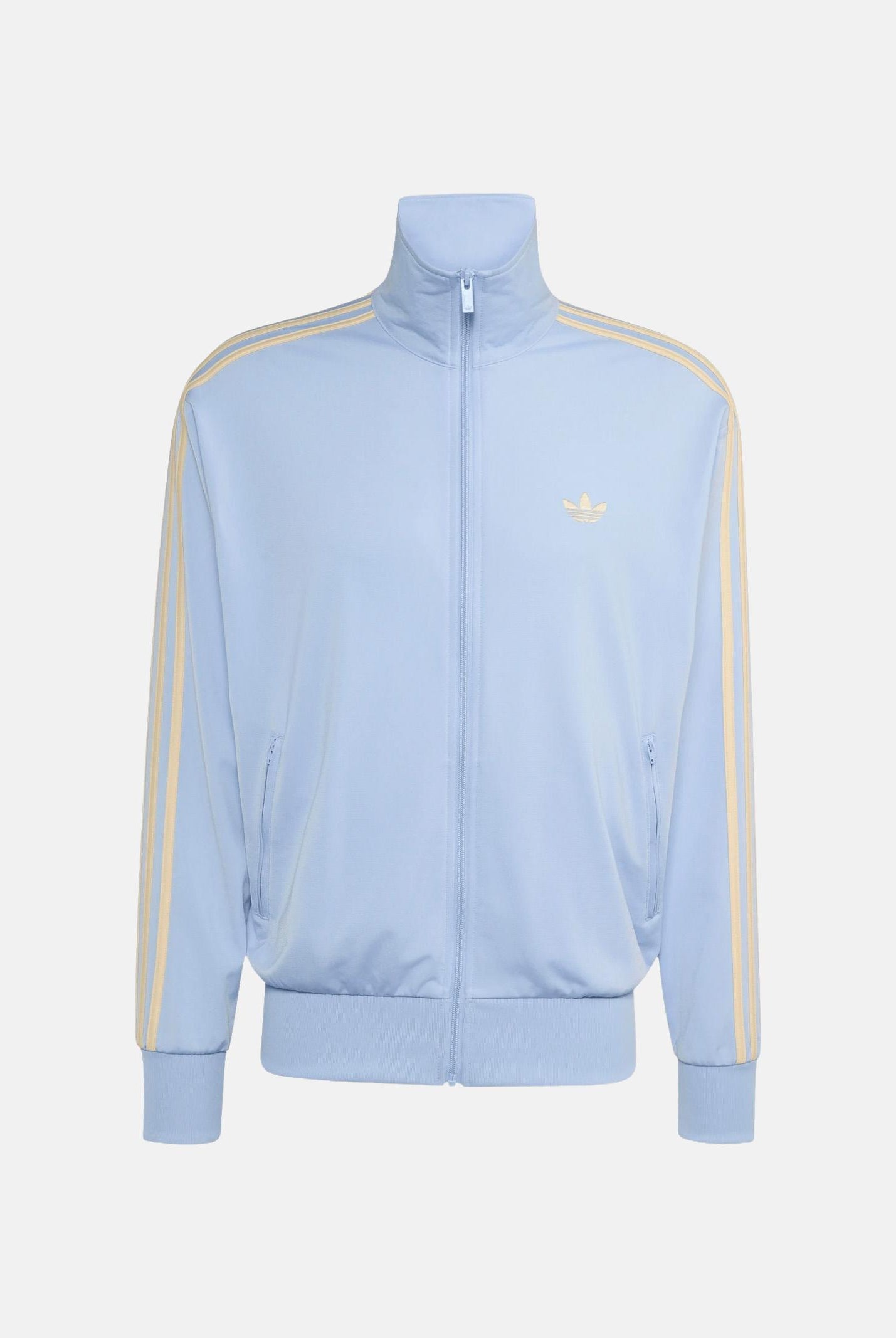adidas Originals felpa con zip Blue Dawn / Warm Vanilla azzurro chiaro e panna uomo. KZ1182 . ADIDAS ORIGINALS