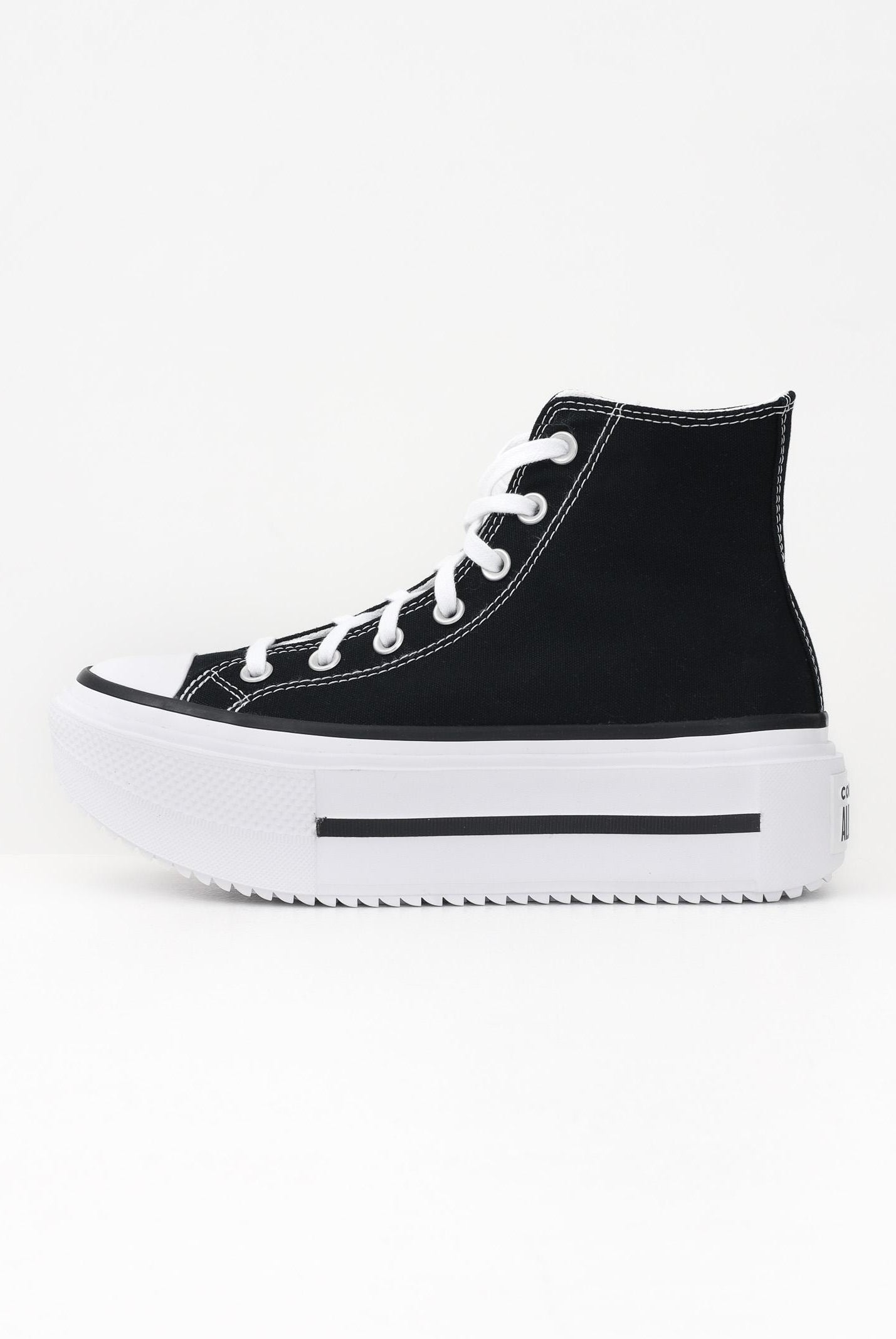 CONVERSE Sneakers Chuck Taylor All Star Lift Double Stack nere da donna A12975C . CONVERSE
