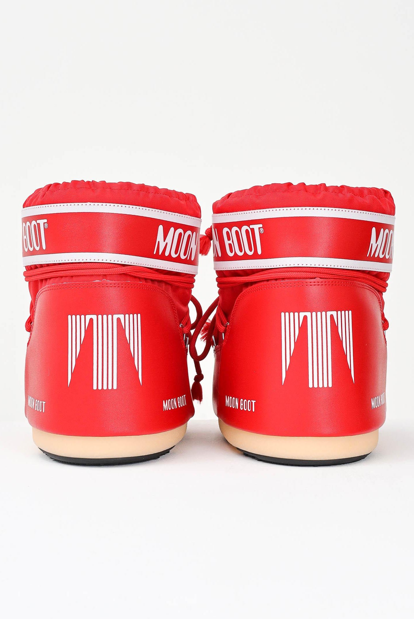 MOON BOOT Stivali da neve ICON LOW rossi per uomo e donna 80D1409340 D001 MOON BOOT