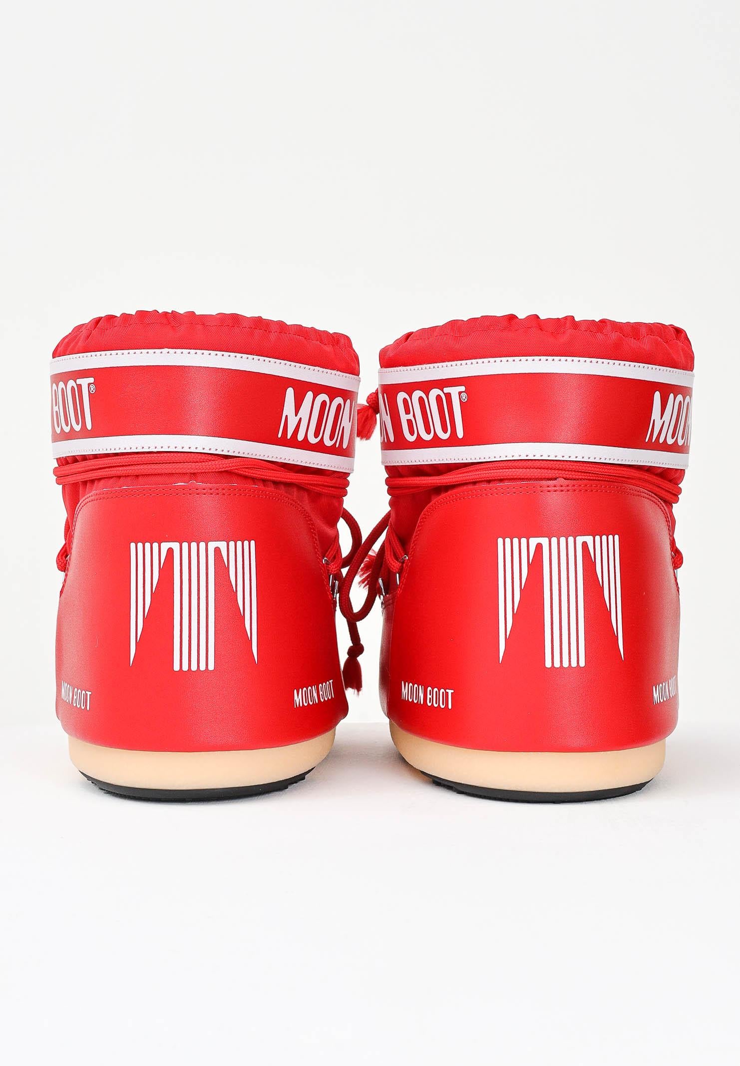 MOON BOOT Stivali da neve ICON LOW rossi per uomo e donna 80D1409340 D001 MOON BOOT