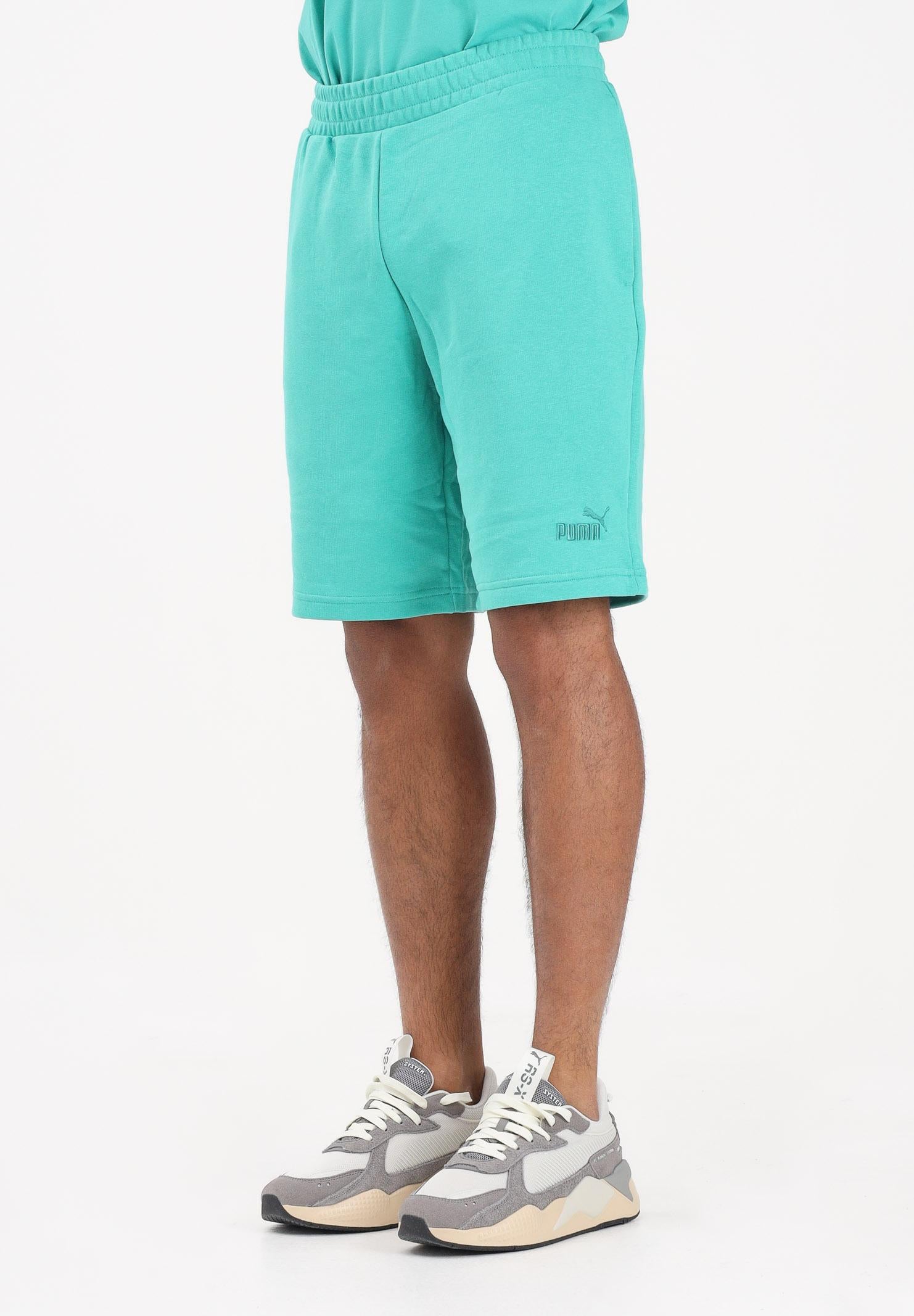 PUMA Shorts sportivo Essentials No. 1 Logo 10" turchese da uomo 682595 40 PUMA