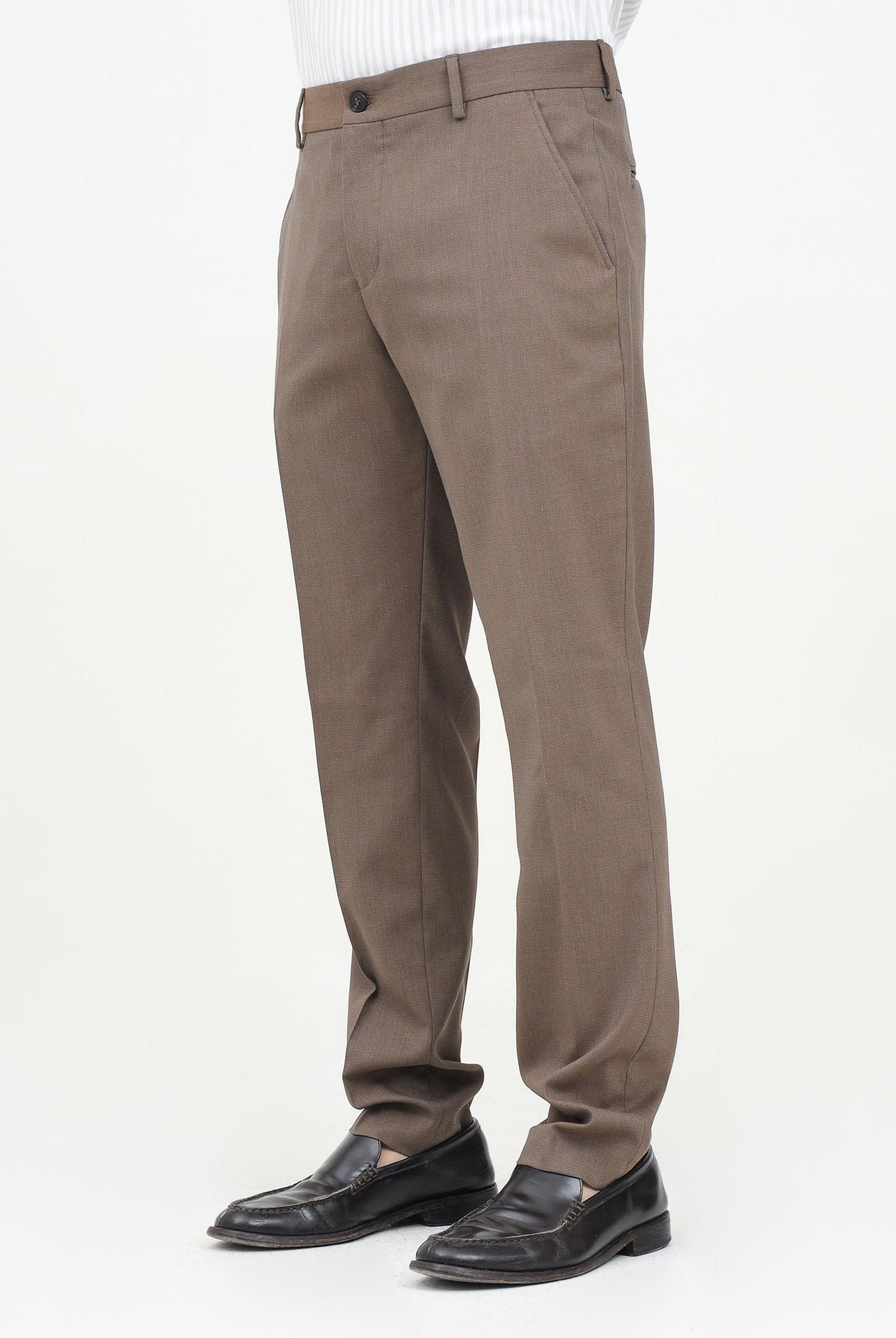 SELECTED HOMME Pantalone elegante marrone da uomo 16087869 KE SELECTED HOMME