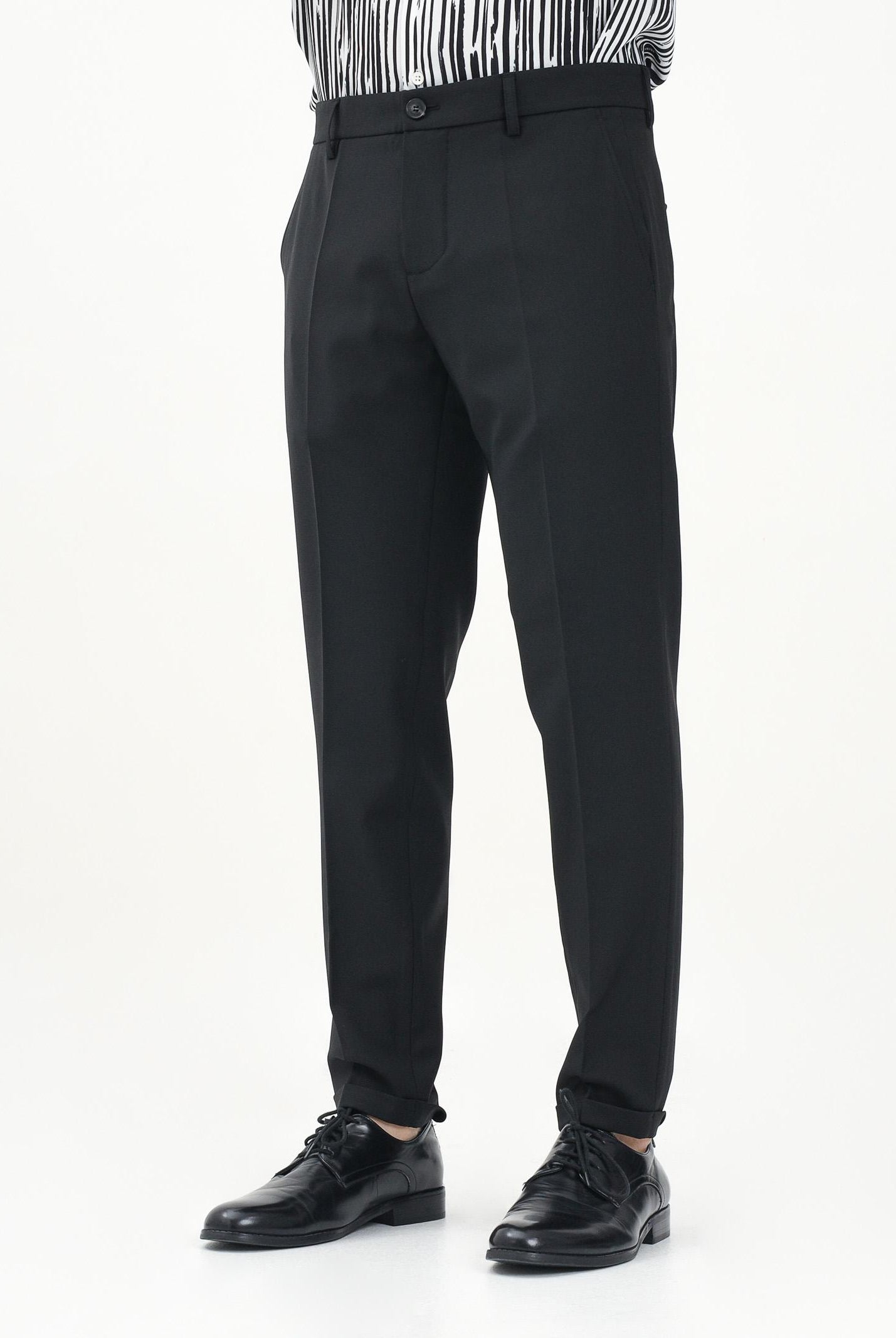 PATRIZIA PEPE Pantalone elegante nero da uomo 5PA429A590 K103 PATRIZIA PEPE