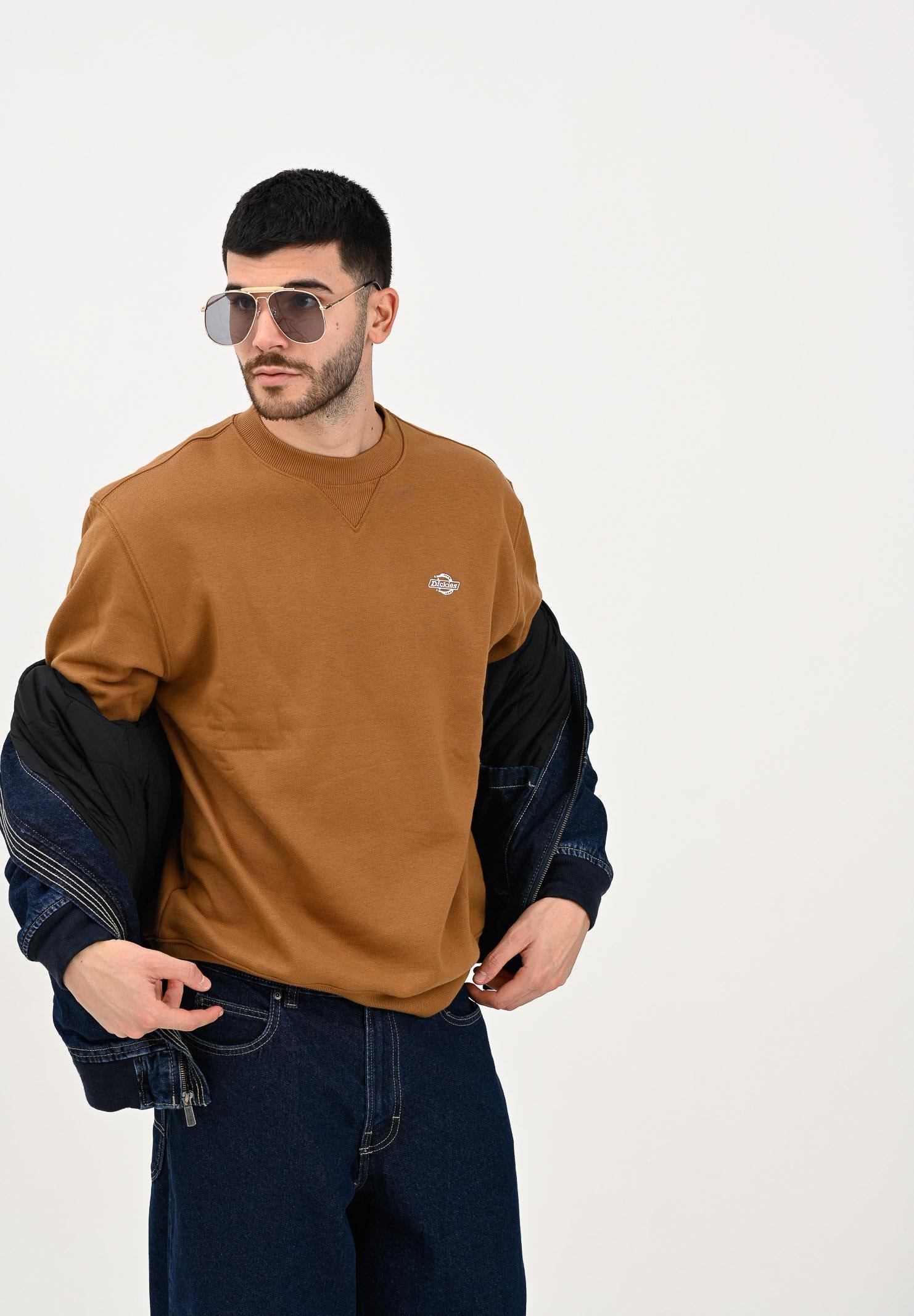 DICKIES Felpa girocollo Summerdale cammello da uomo DK0A4Y6Q0BD1 . DIckies
