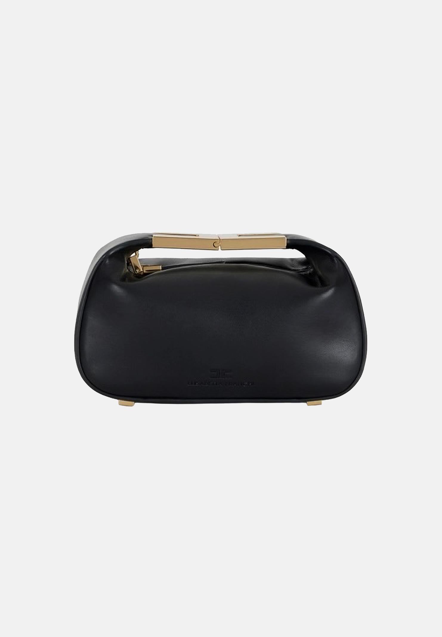 ELISABETTA FRANCHI Borsa a mano nera da donna con manico gioiello BS07A62E2 110 ELISABETTA FRANCHI