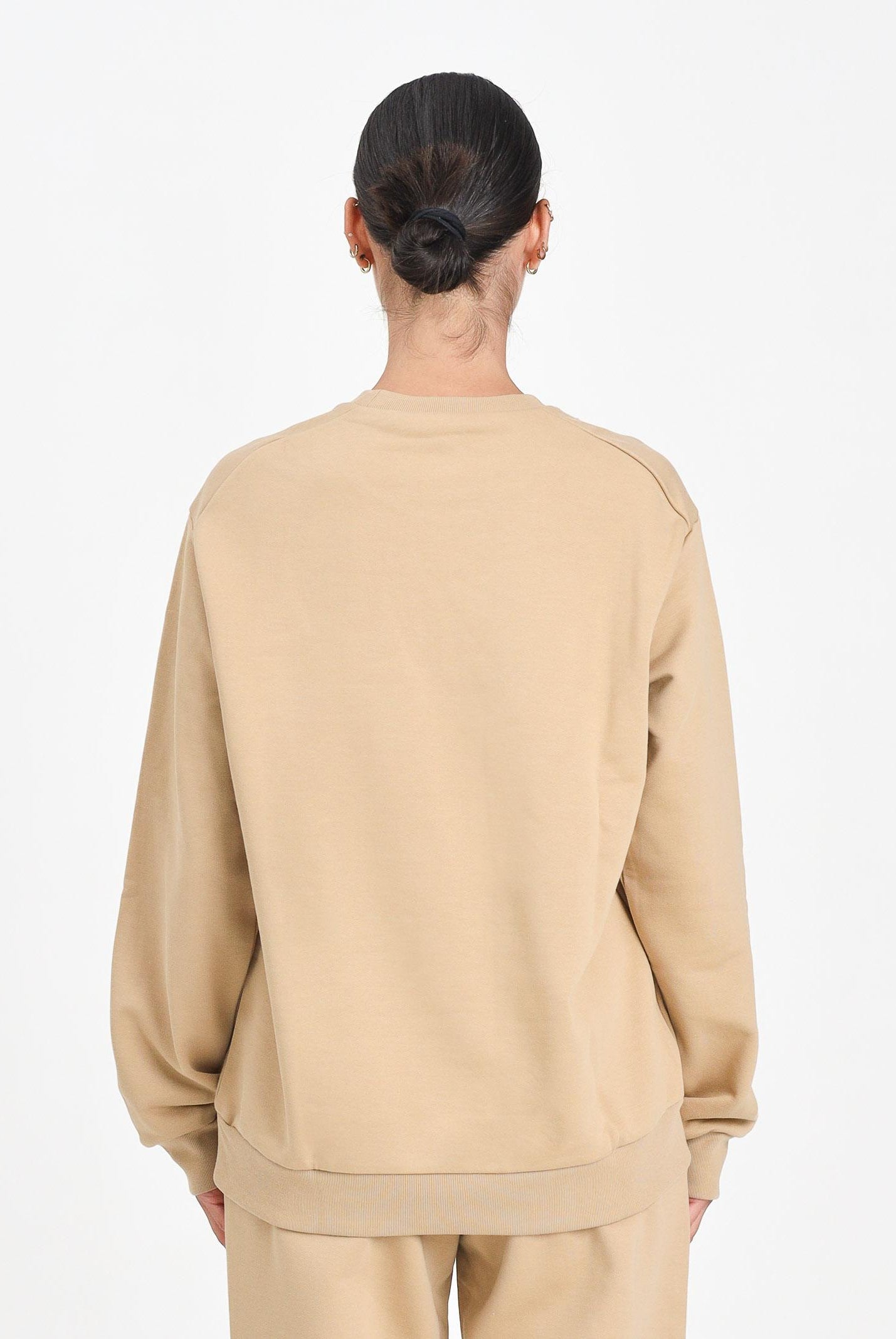 MARNI Felpa girocollo beige per donna, ragazzi e bambini con logo istituzionale M01612M00V0 0M715 MARNI