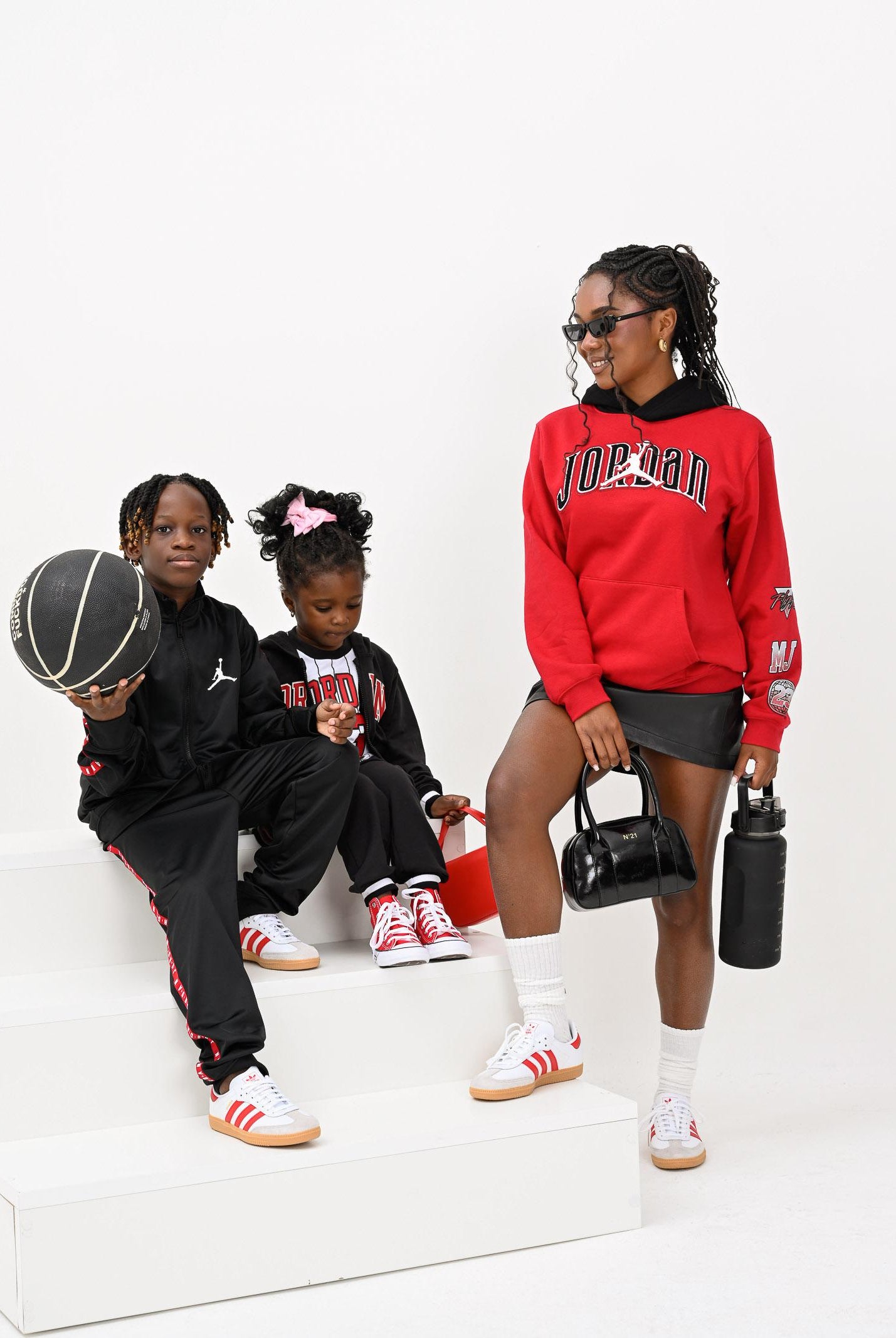 JORDAN Felpa con cappuccio GAMETIME rossa da bambino 95F209 R78 JORDAN