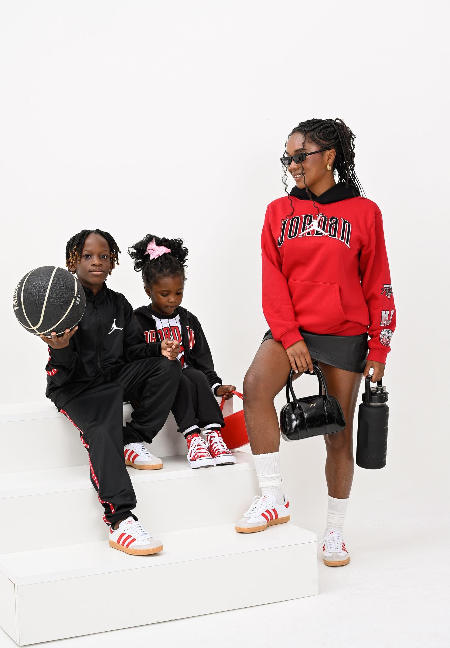 JORDAN Felpa con cappuccio GAMETIME rossa da bambino 95F209 R78 JORDAN
