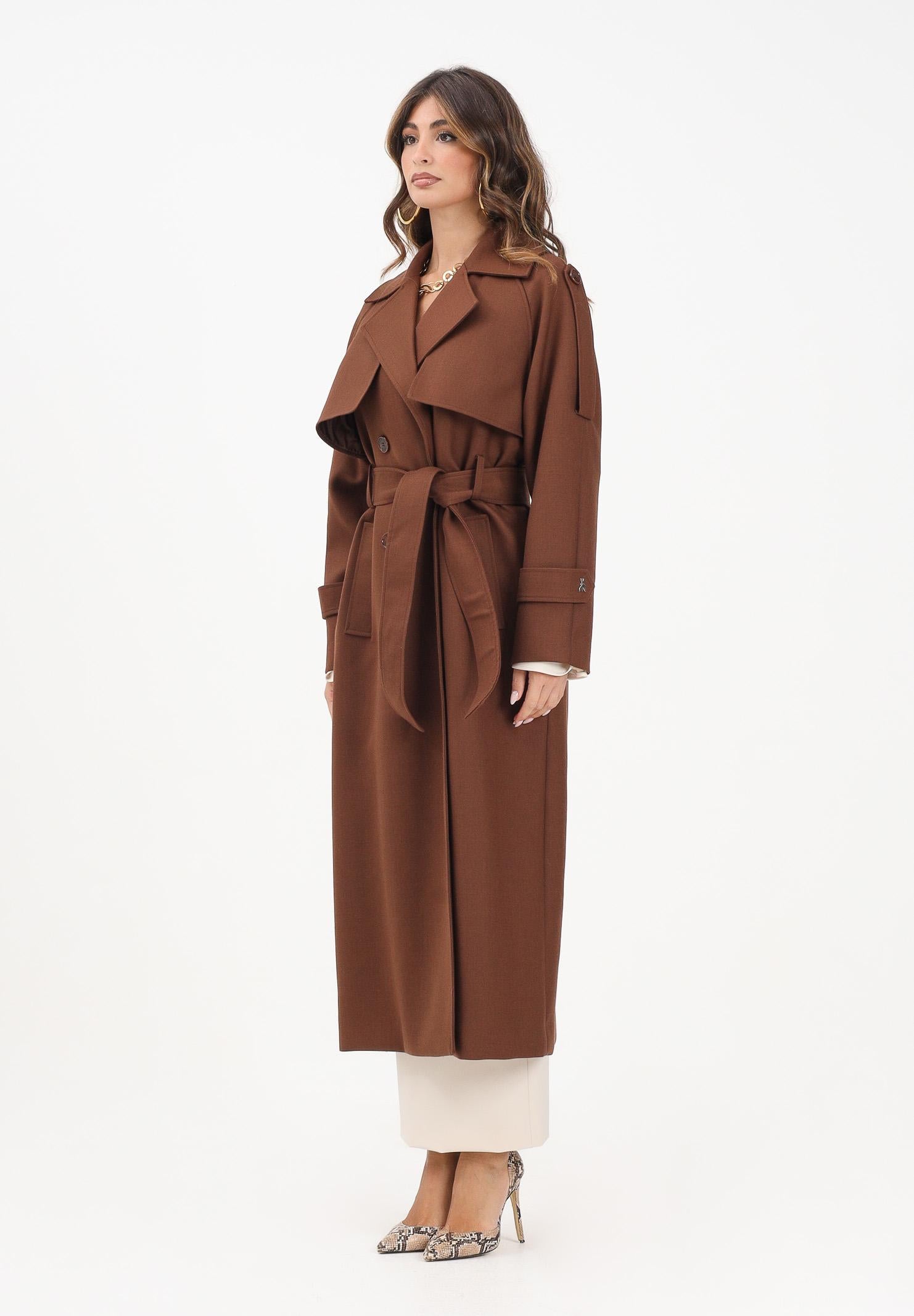 PATRIZIA PEPE Cappotto marrone da donna 8O0188A630 B834 PATRIZIA PEPE