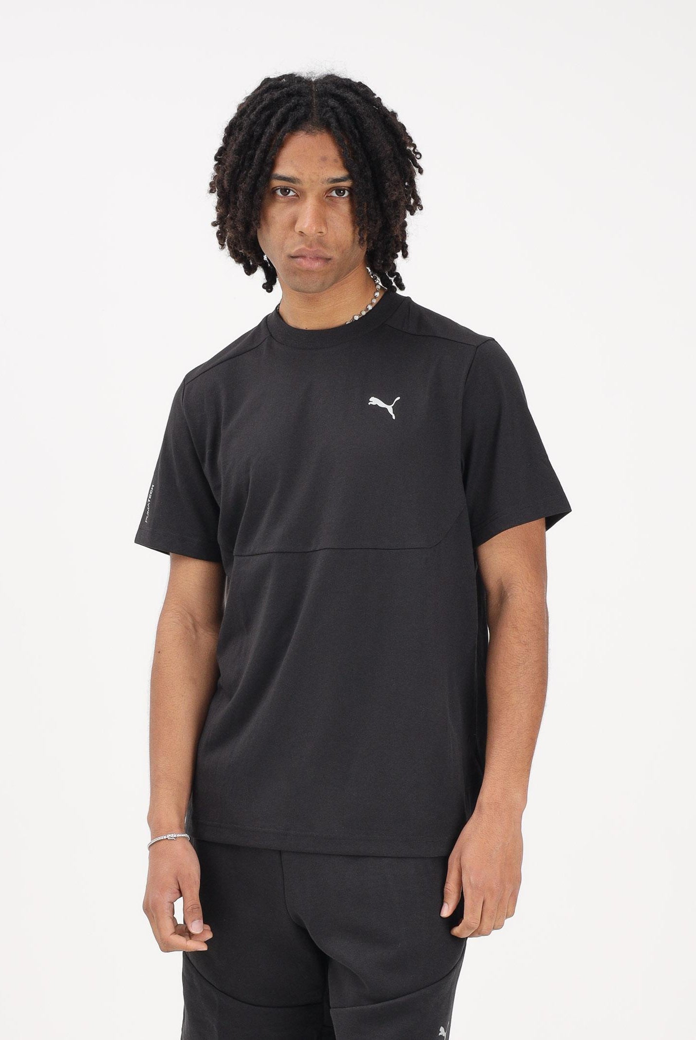 PUMA T-shirt a manica corta PUMATECH nera da uomo 692180 01 PUMA