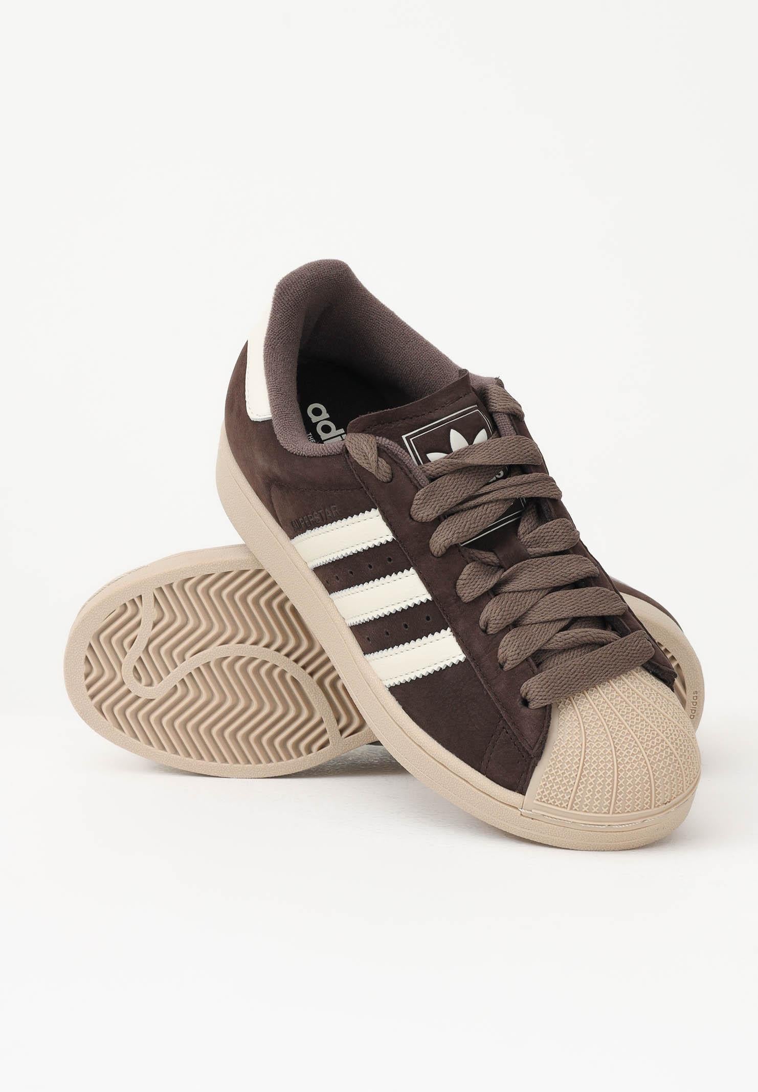 ADIDAS ORIGINALS Sneakers SUPERSTAR II marroni per uomo e donna IH9314 . ADIDAS ORIGINALS