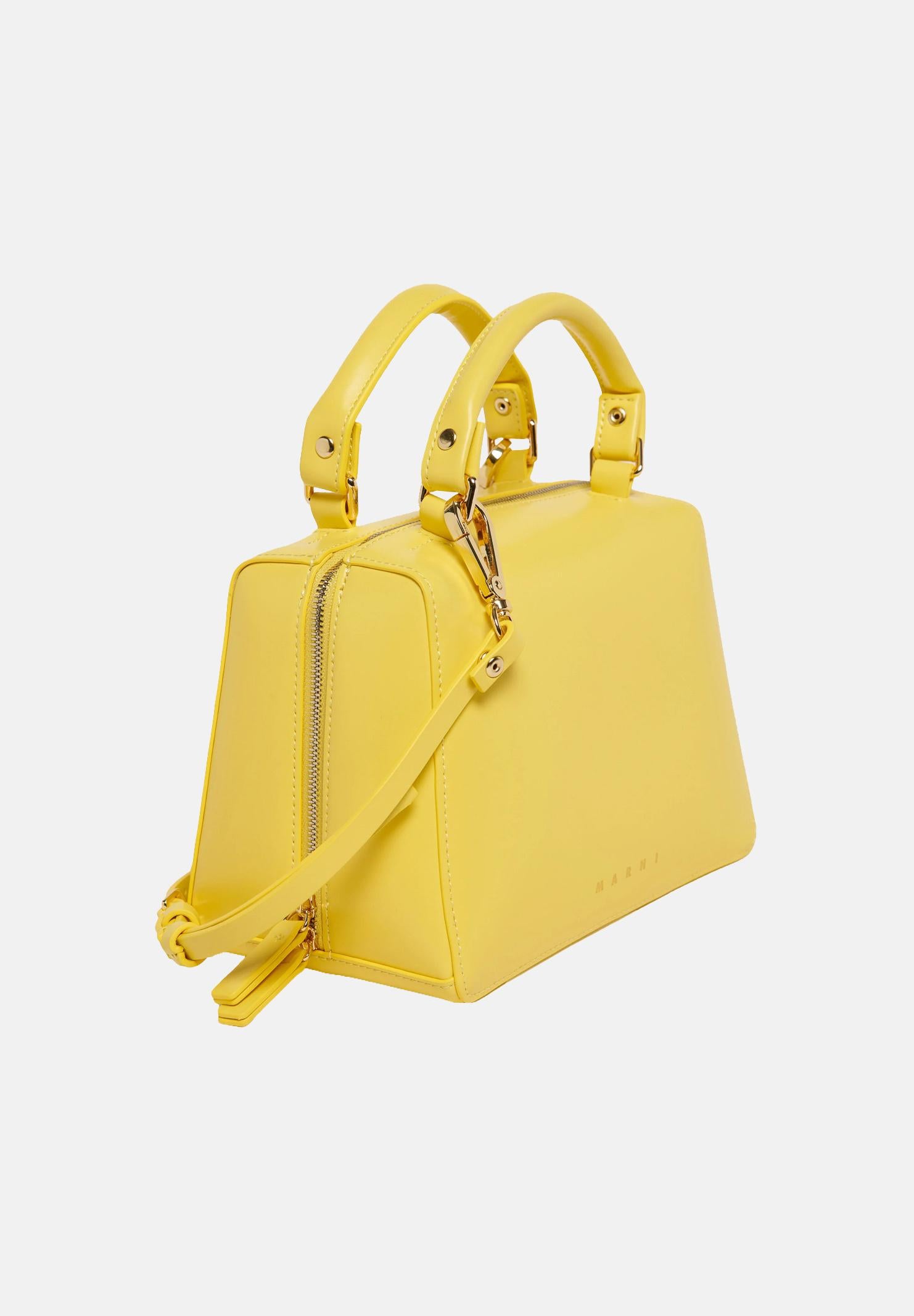 MARNI Borsa a mano gialla da donna con logo M01608M00TK 0M223 MARNI