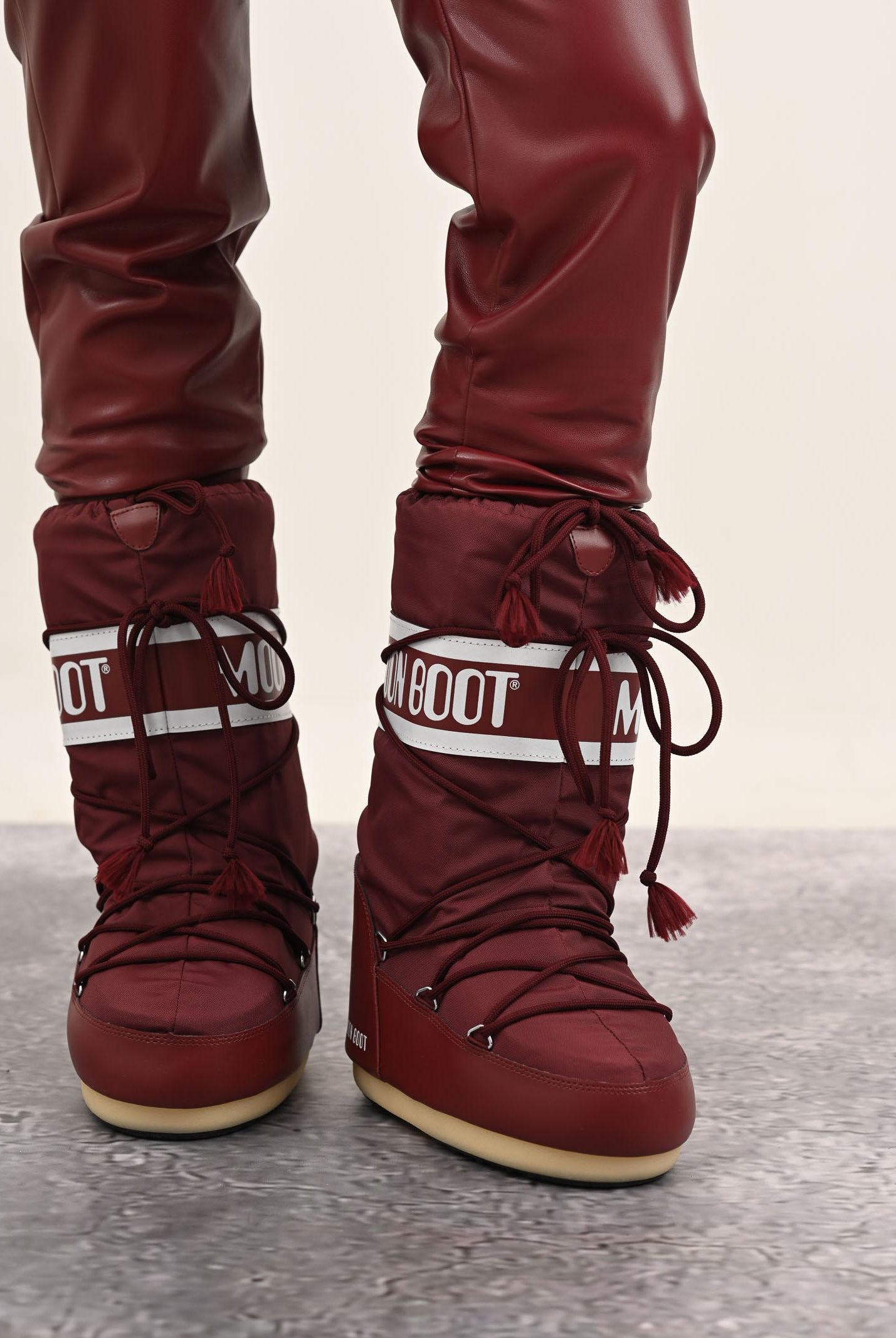 MOON BOOT Stivali da neve ICON bordeaux per uomo e donna 80D1400440 D013 MOON BOOT