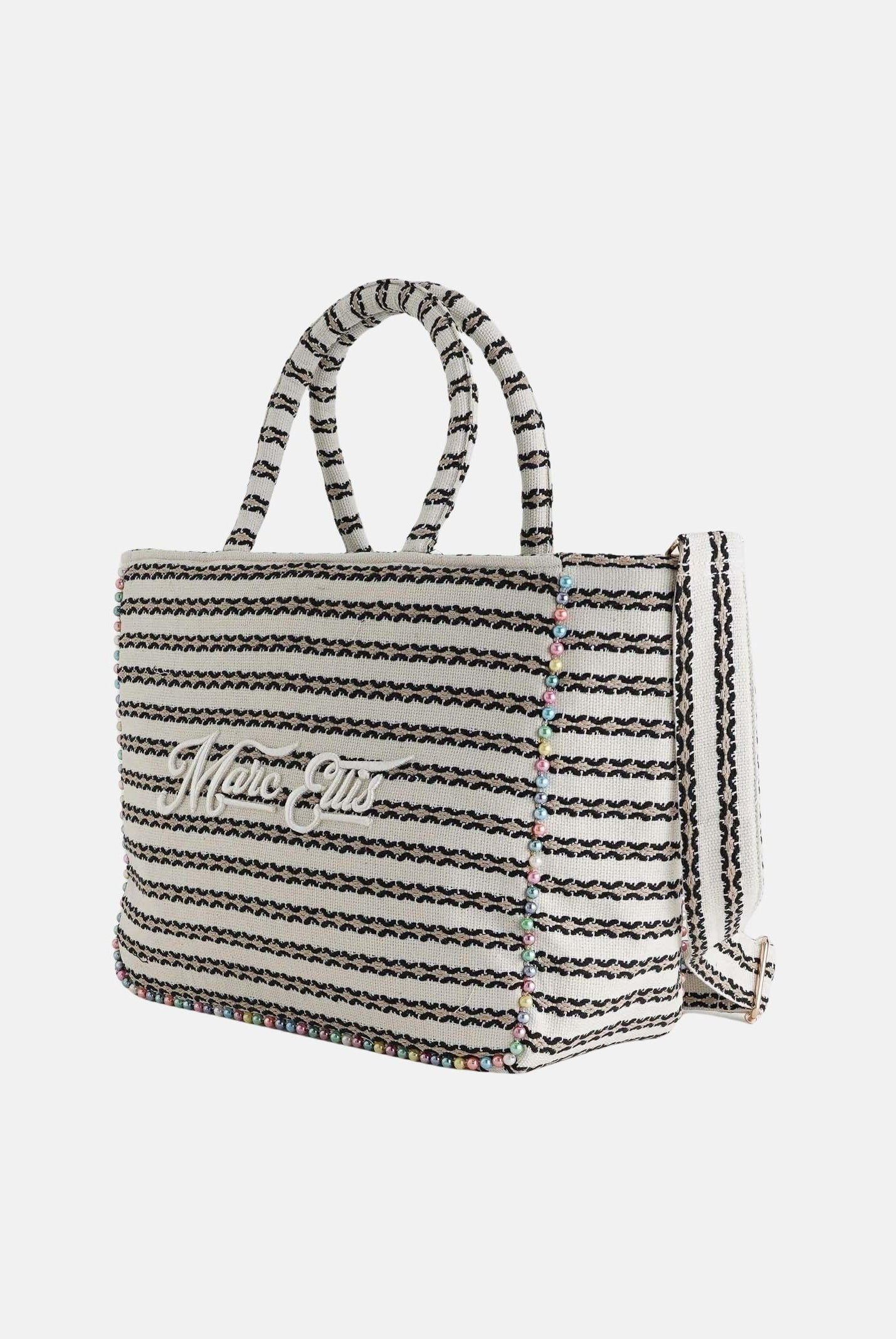 MARC ELLIS Borsa mare Buby L Indy26 panna e nera da donna BUBY-L-INDY26 01 MARC ELLIS