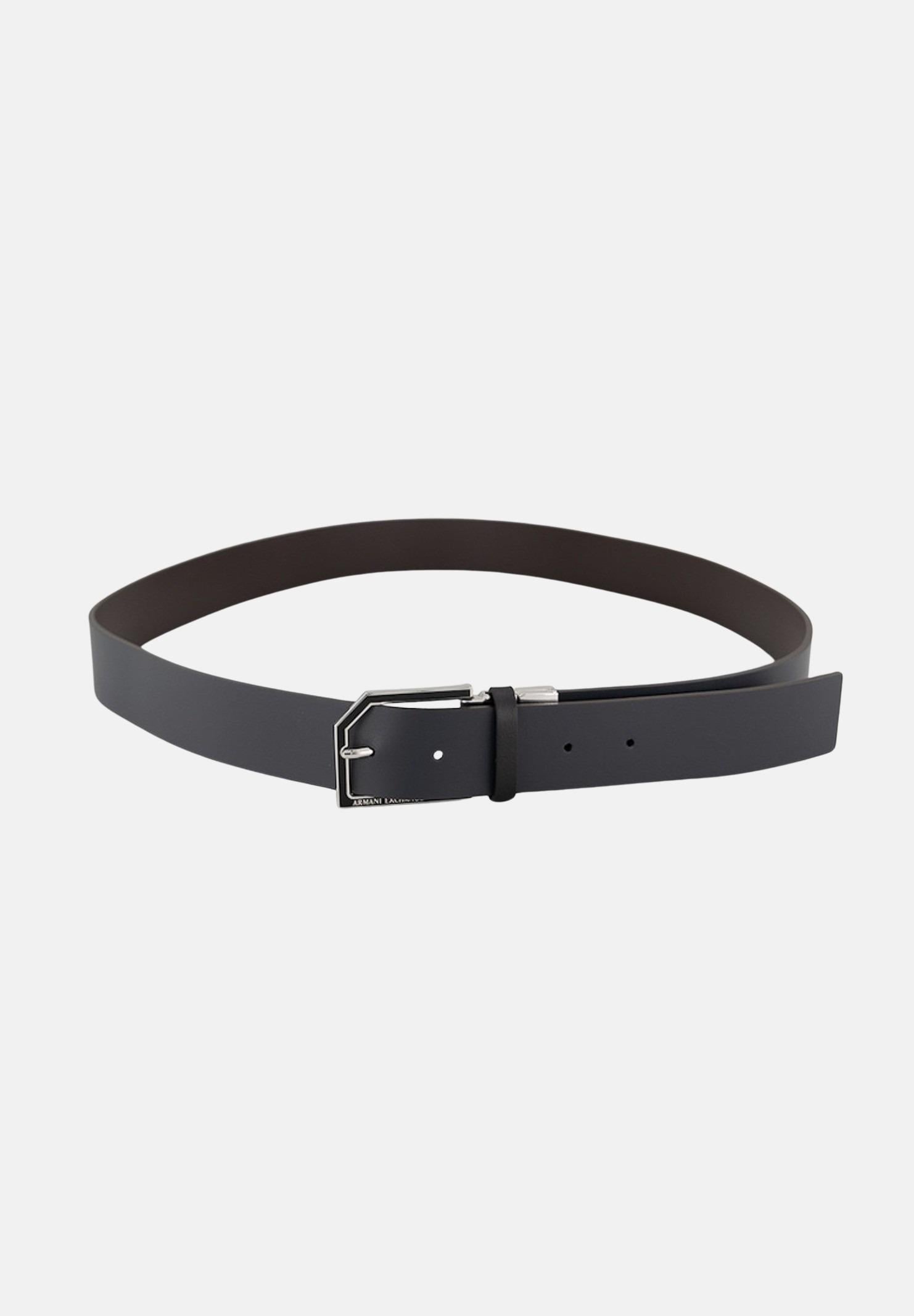 ARMANI EXCHANGE Cintura reversibile moro e blu da uomo XM000596AF12665 M6107 ARMANI EXCHANGE