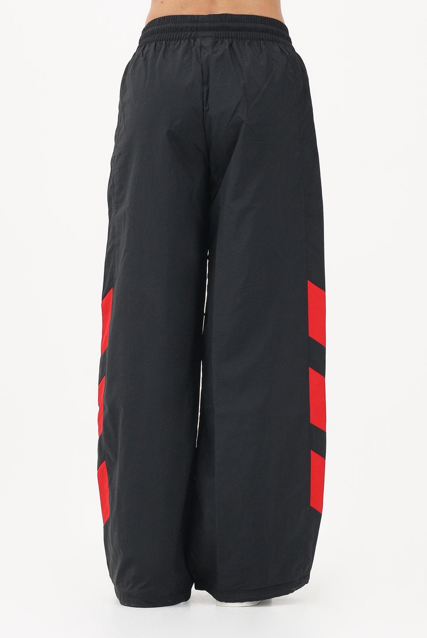ADIDAS ORIGINALS Pantalone sportivo Blocked Washed nero e rosso da donna KE5037 . ADIDAS ORIGINALS