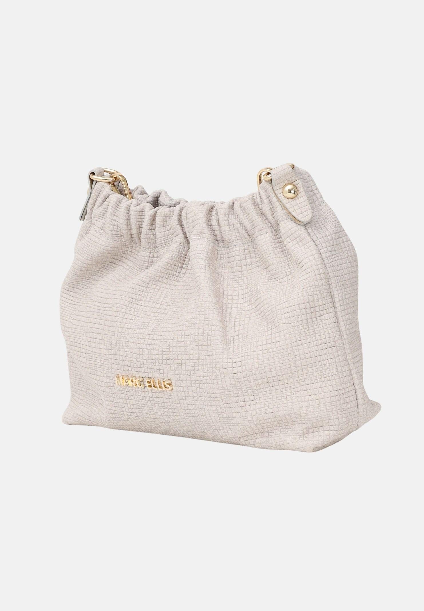 MARC ELLIS Borsa a tracolla Helena Suede panna da donna HELENA-SUEDE-RF OFBLGO MARC ELLIS