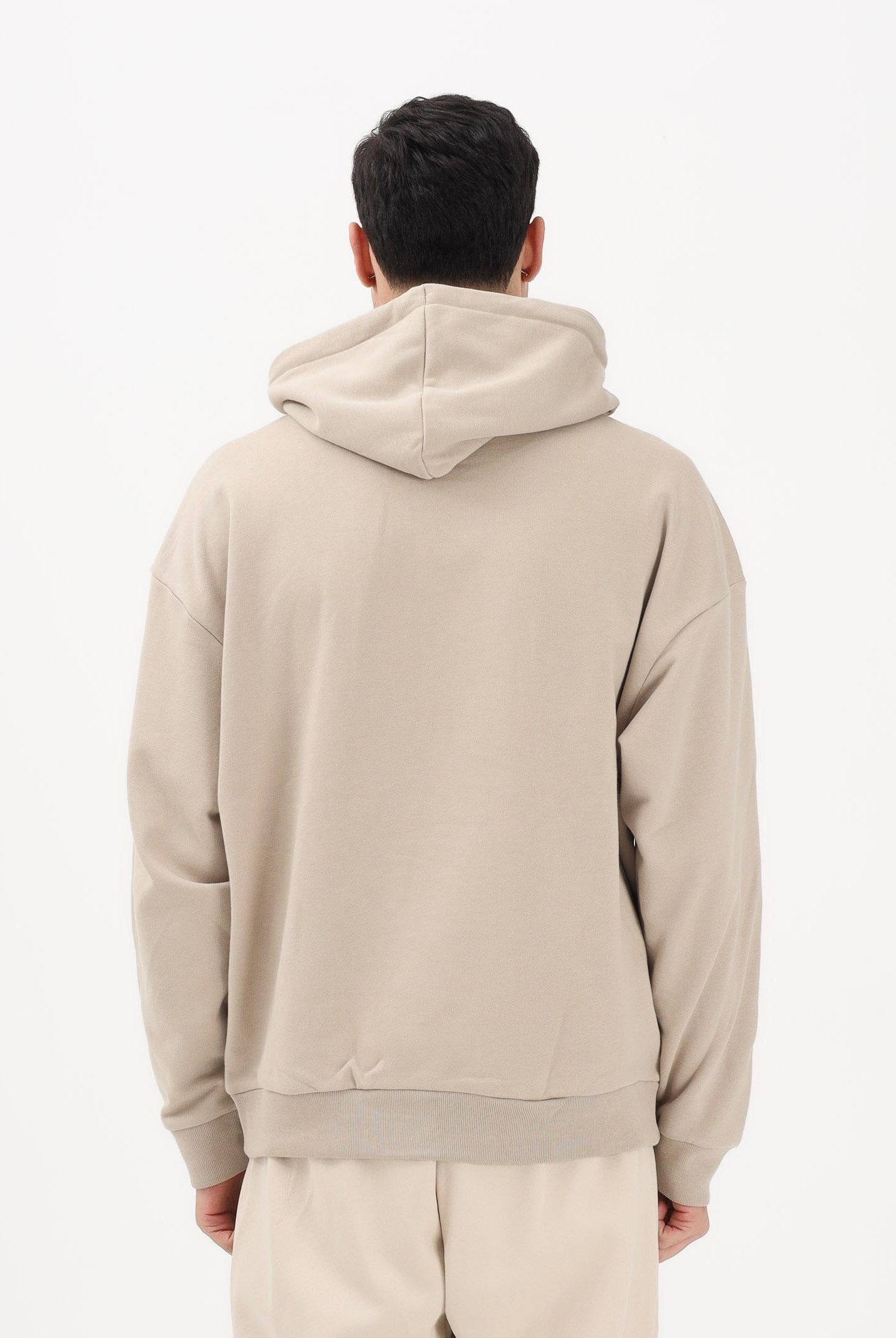 ADIDAS ORIGINALS Felpa con cappuccio ADICOLOR TREFOIL beige da uomo KE0878 . ADIDAS ORIGINALS