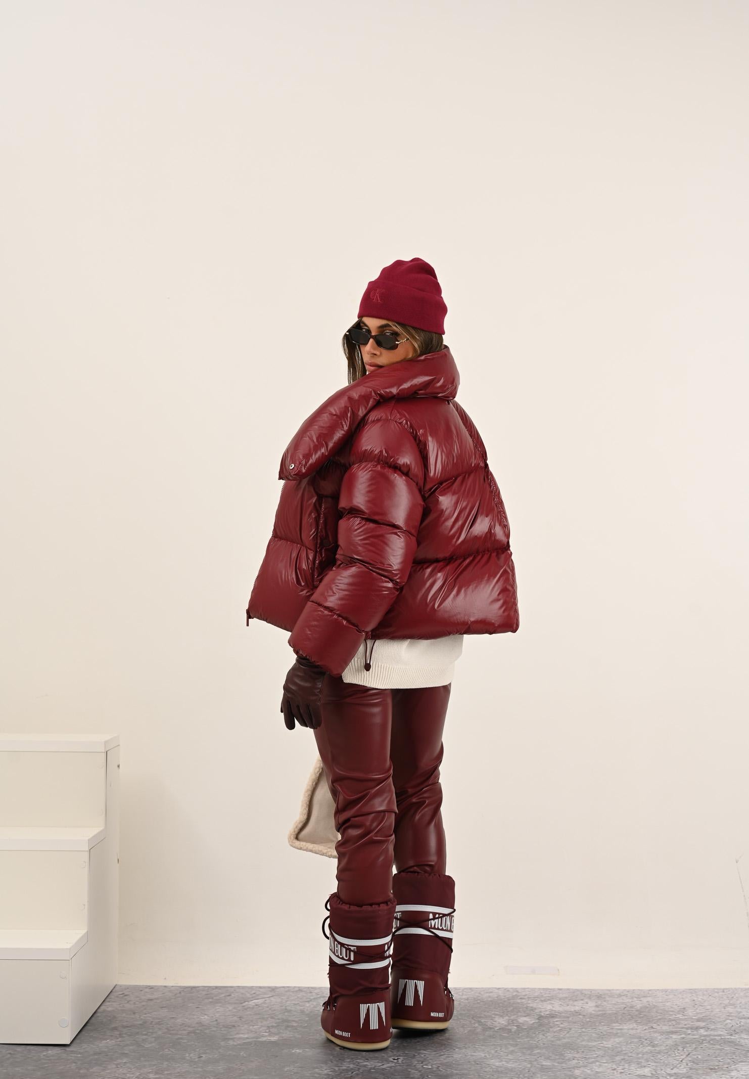 VICOLO Piumino bordeaux da donna TF0082 FU37 VICOLO