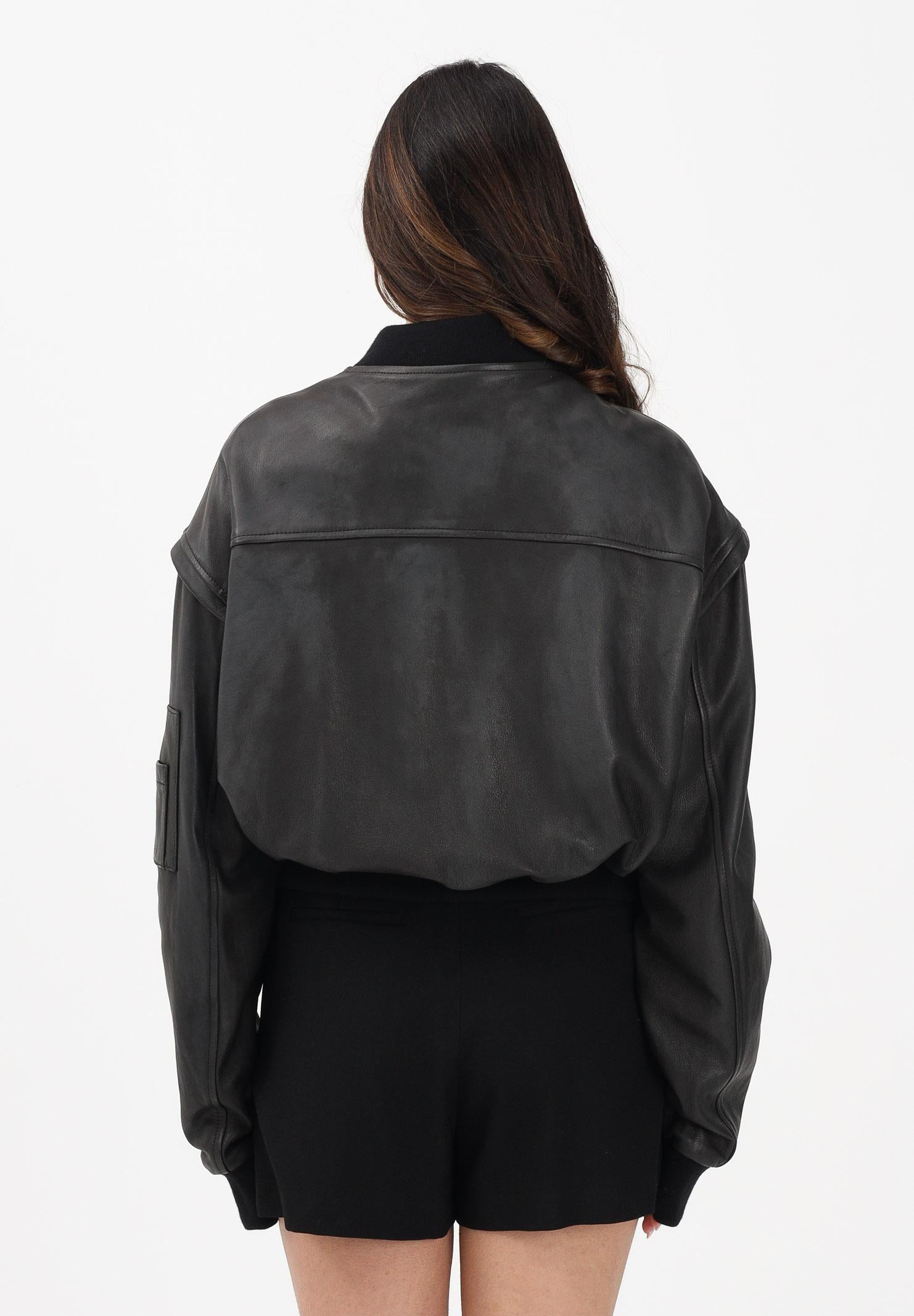 SIMONA CORSELLINI Giubbotto di pelle nero da donna A25CPGBS0101 V0003 SIMONA CORSELLINI