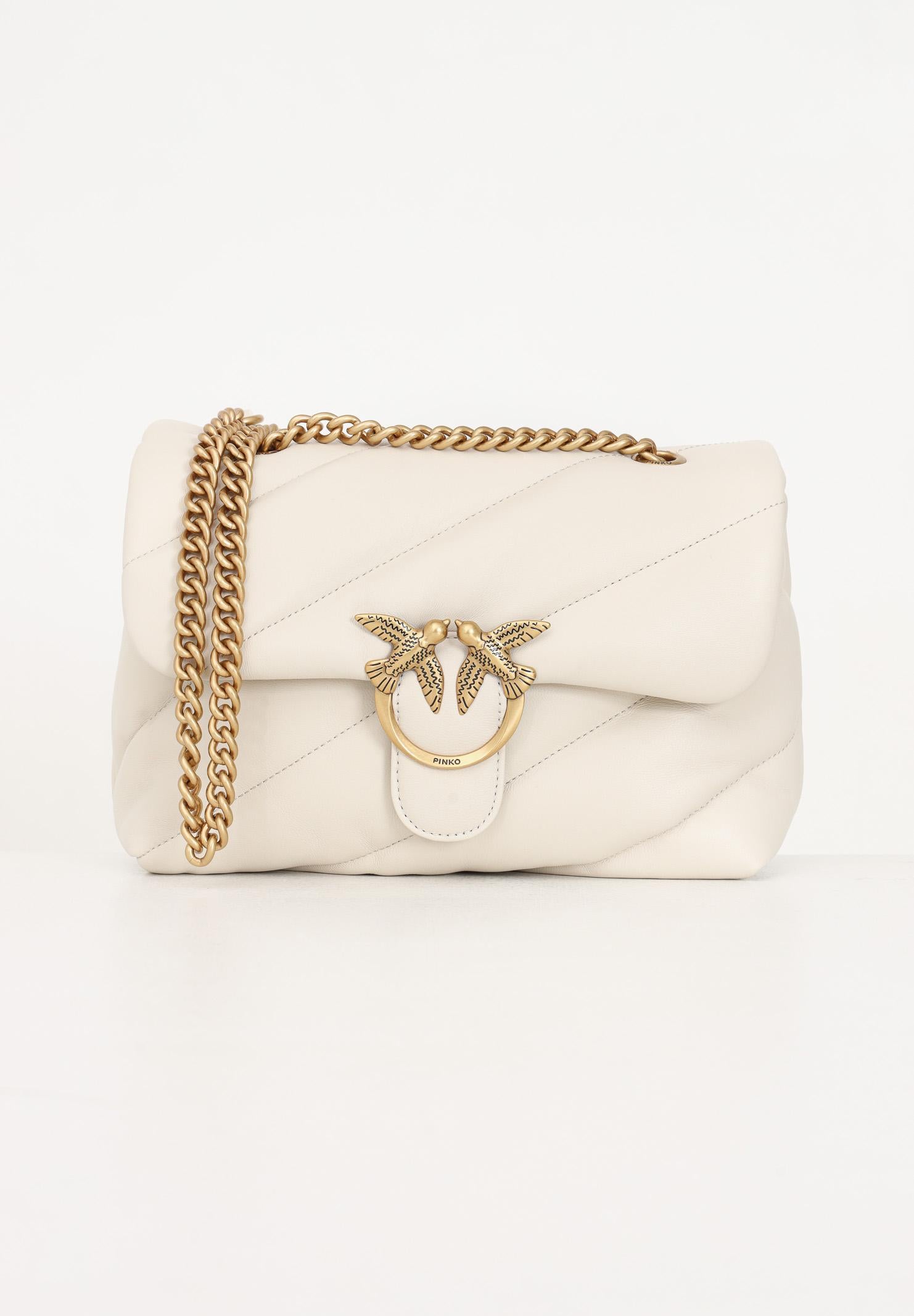 PINKO Borsa a tracolla Classic Love Bag Puff panna da donna 100038A0F2 Z14Q PINKO