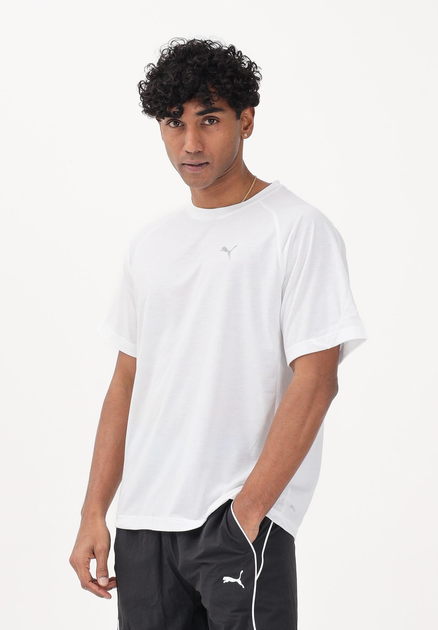 PUMA T-shirt a manica corta VELOCITY bianca da uomo 692189 02 PUMA