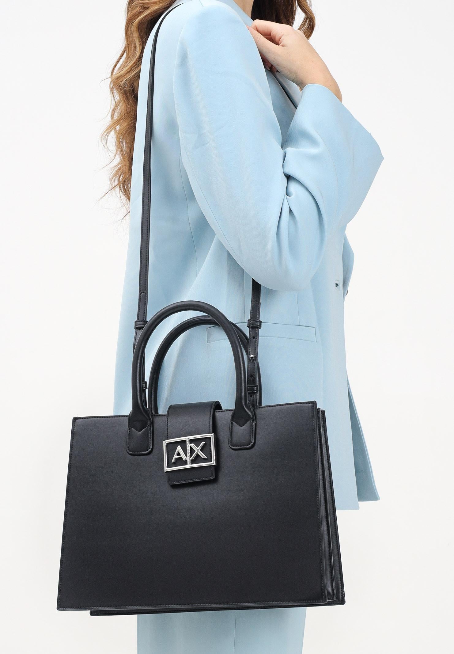 ARMANI EXCHANGE Shopper nera da donna XW000305AF12039 UC001 ARMANI EXCHANGE