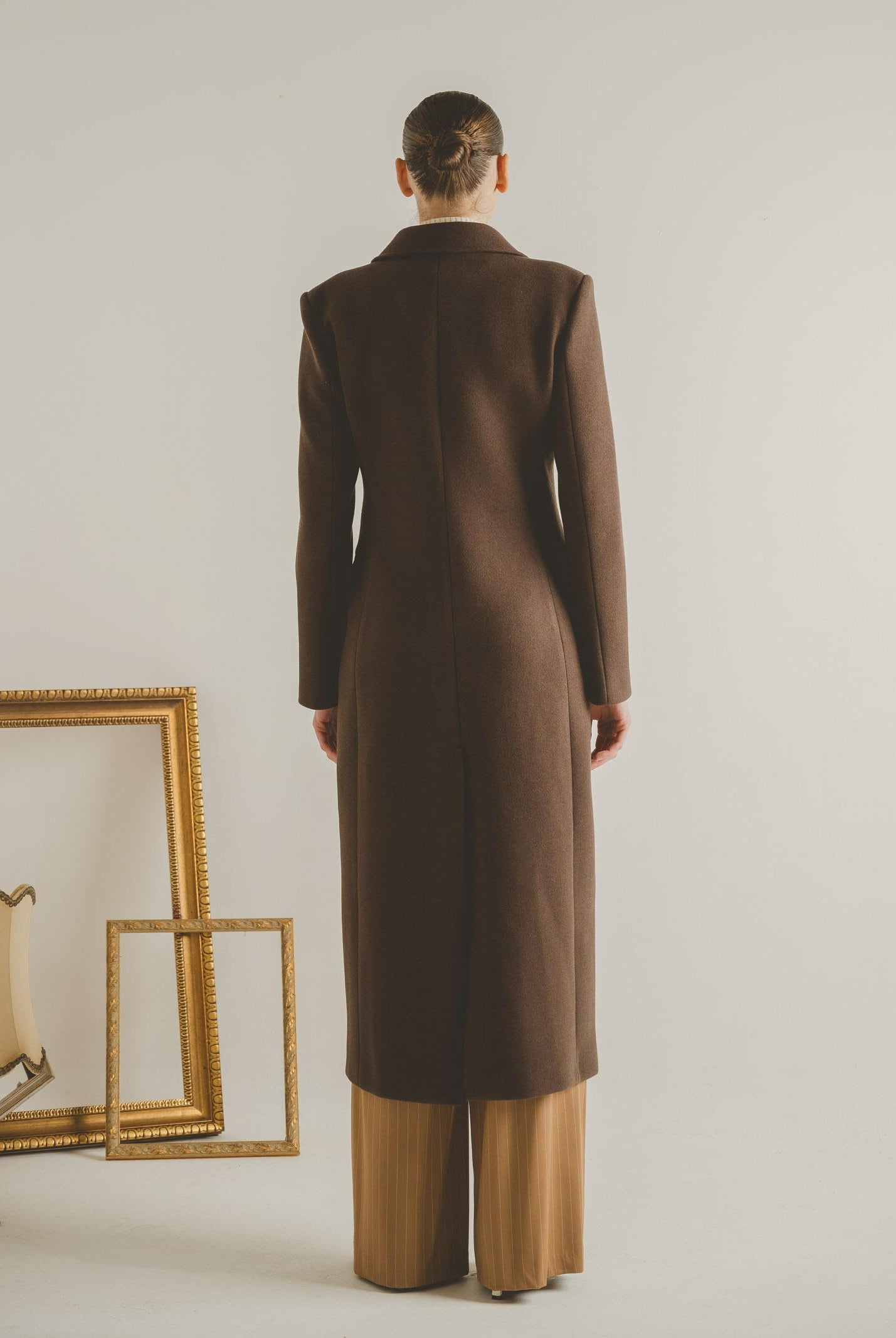 SANTAS Cappotto lungo ÉCLIPSE marrone da donna PV2623 MA SANTAS