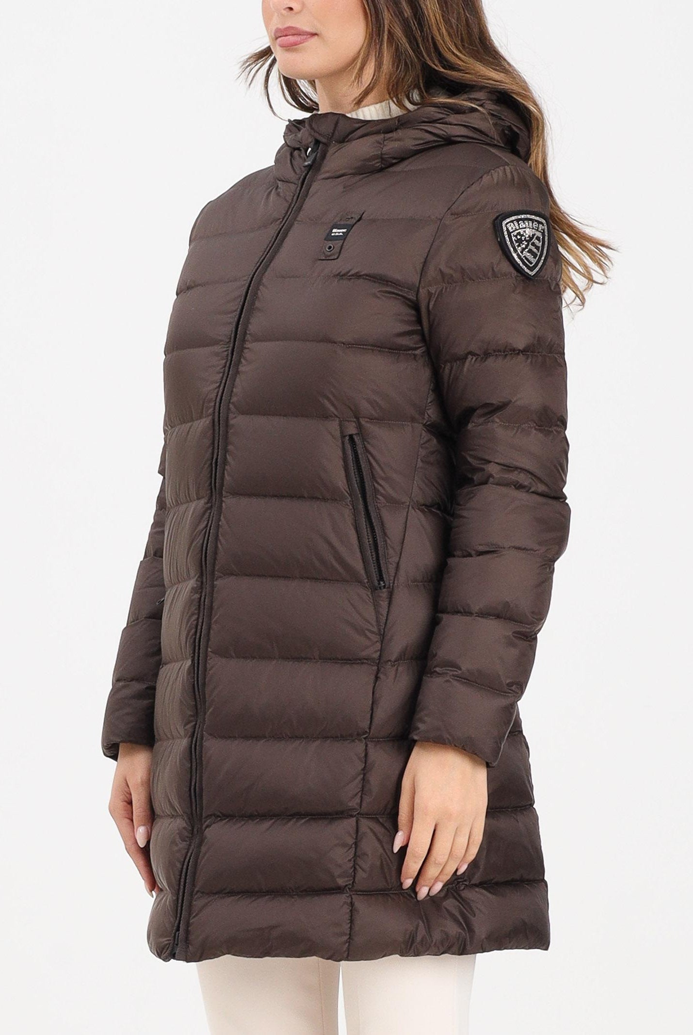 BLAUER Piumino lungo KRISTIN marrone da donna 25WBLDK03103-006047 365EI BLAUER