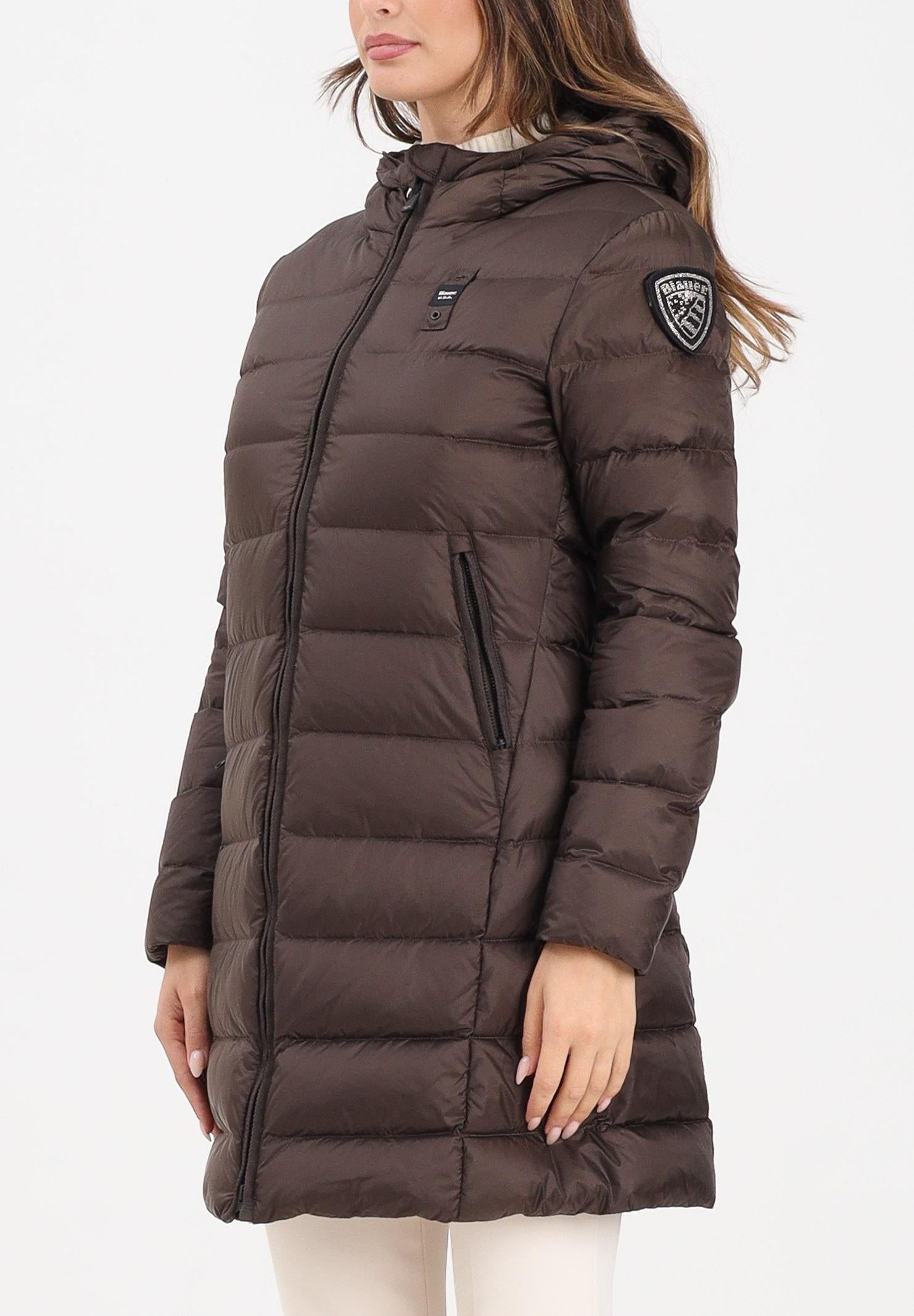 BLAUER Piumino lungo KRISTIN marrone da donna 25WBLDK03103-006047 365EI BLAUER