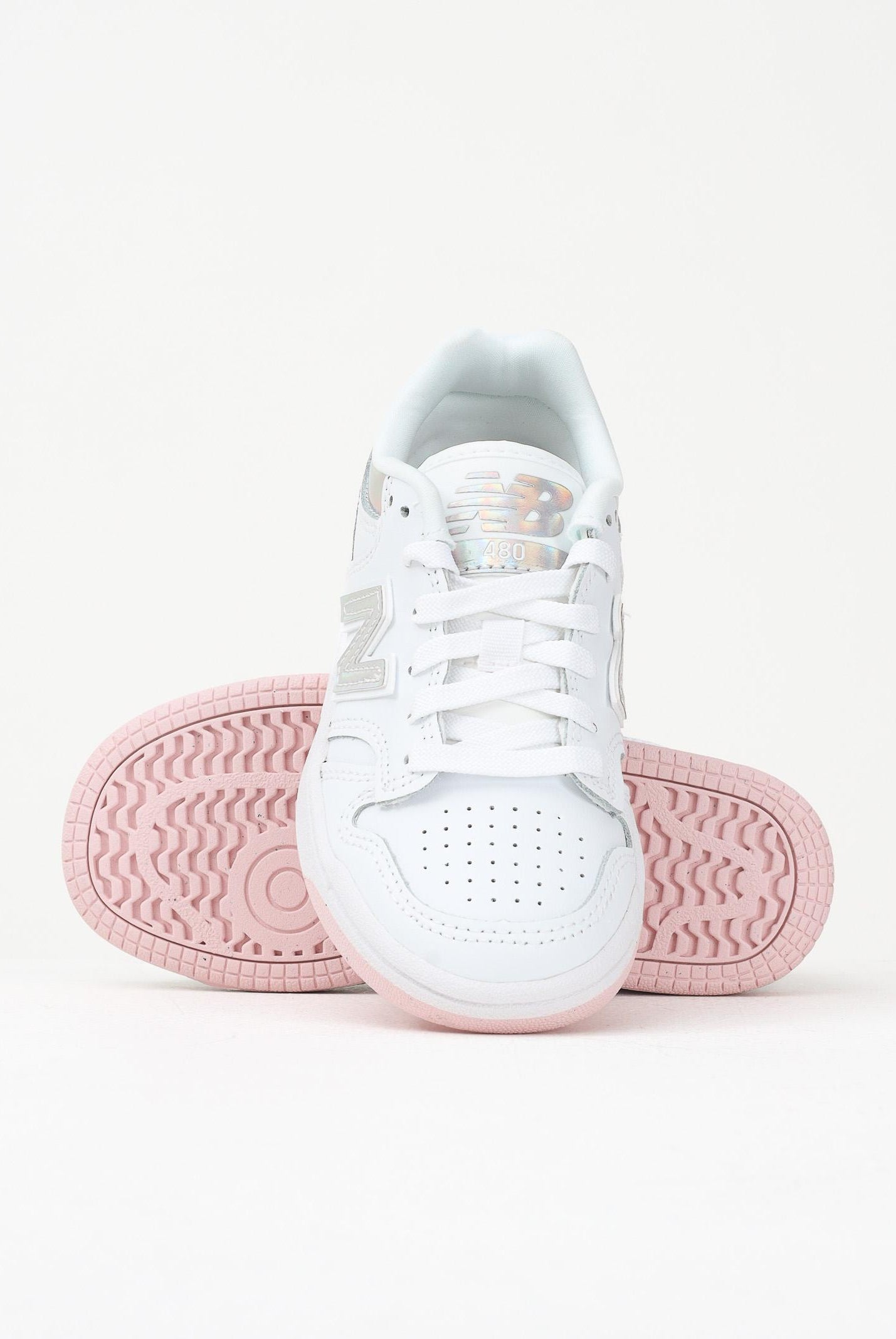 NEW BALANCE Sneakers 480 bianche da bambina PSB480KW NEW BALANCE