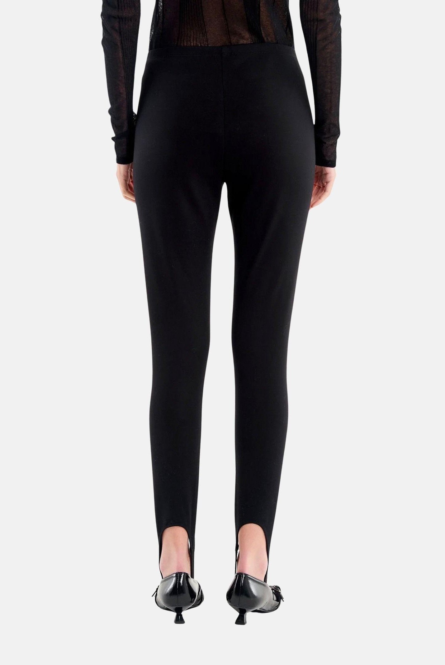 VICOLO Leggings nero da donna con staffa alla caviglia TF1759 NE VICOLO