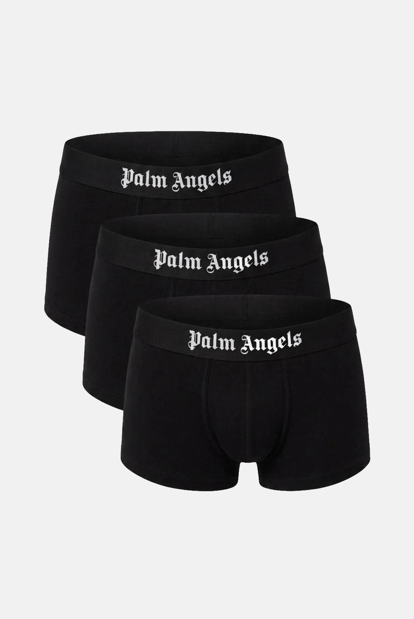 PALM ANGELS Boxer (3 paia) neri da uomo con logo PLA1UMBTR01TR BL PALM ANGELS
