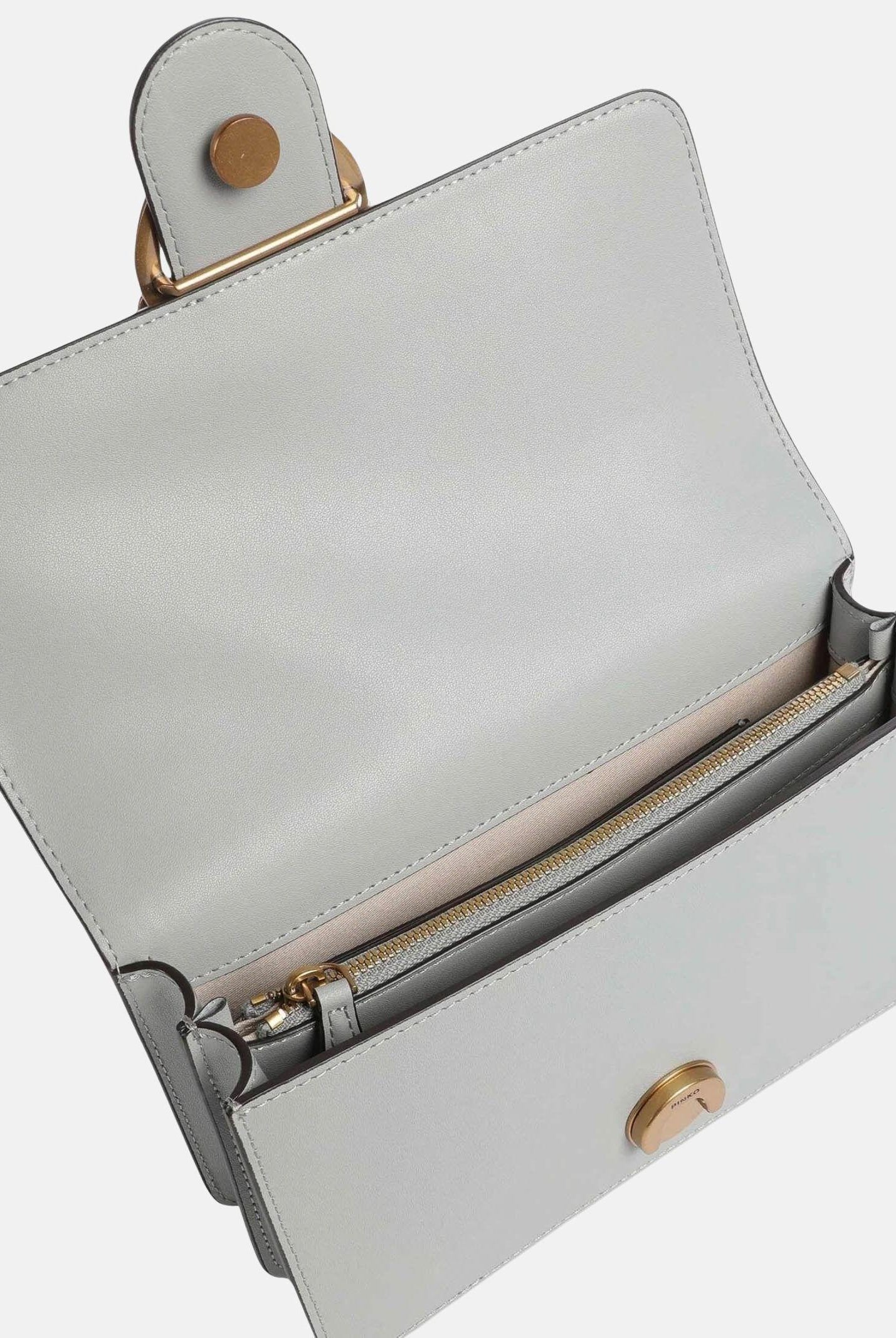 PINKO Borsa a tracolla Mini Love Bag One grigio perla da donna 105856A0F1 K32Q PINKO