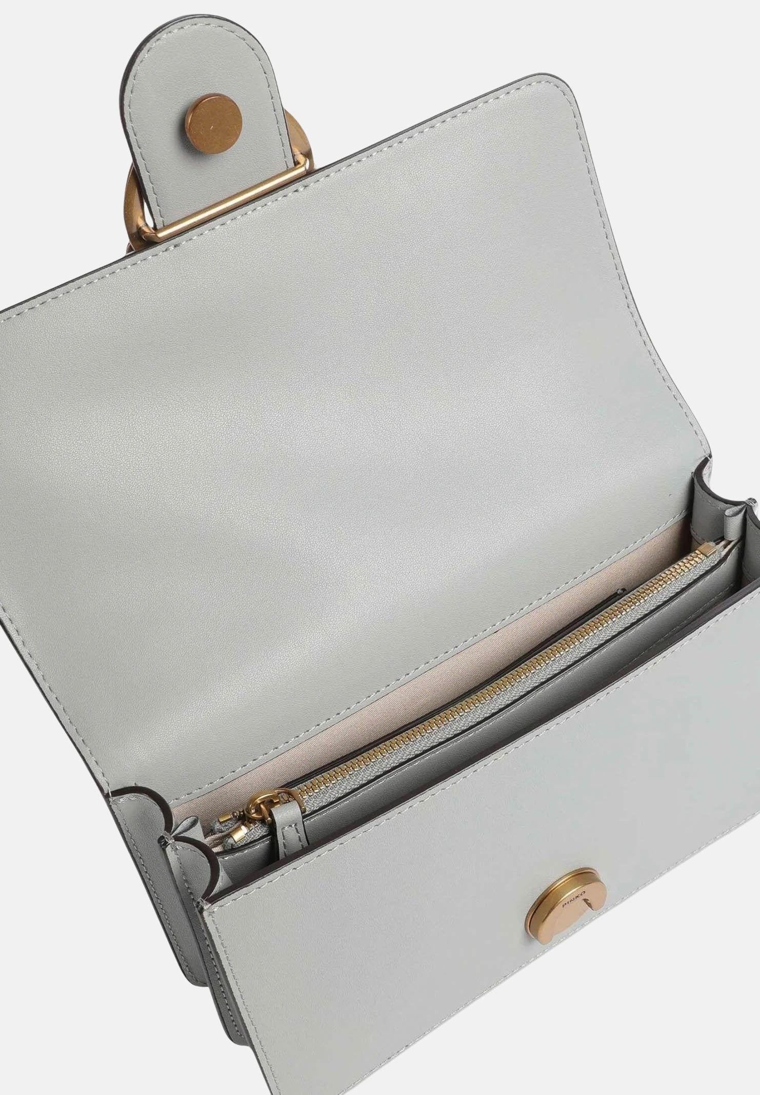 PINKO Borsa a tracolla Mini Love Bag One grigio perla da donna 105856A0F1 K32Q PINKO