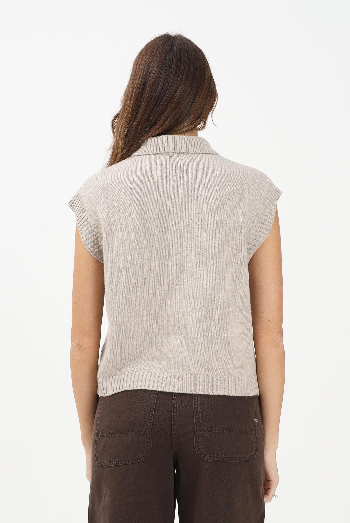 VICOLO Gilet beige da donna 77214F BE VICOLO