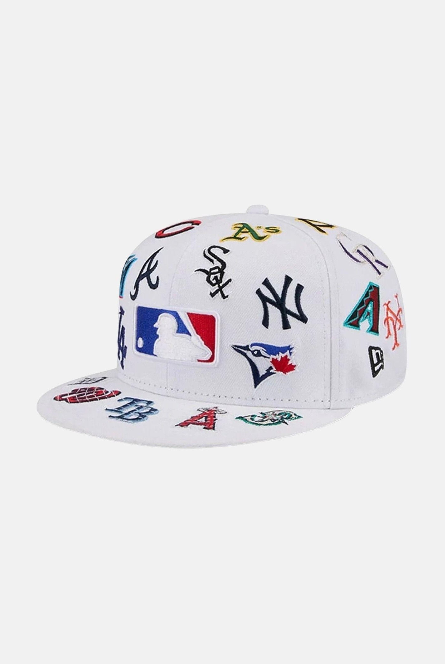 NEW ERA Cappello con visiera 59FIFTY Fitted MLB bianco per uomo e donna 60803293 . NEW ERA