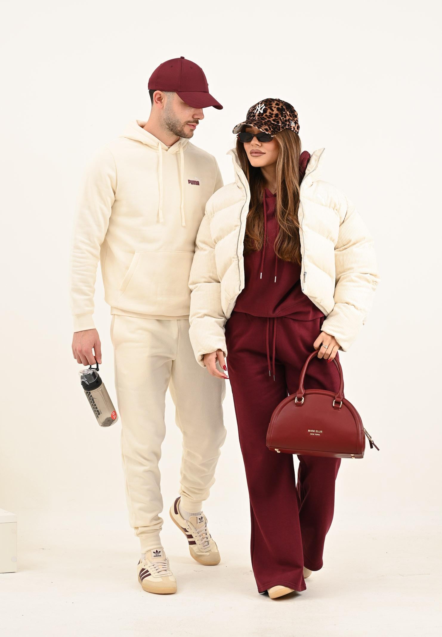 PUMA Piumino in velluto a coste Wardrobe Essentials panna da donna 632171 87 PUMA