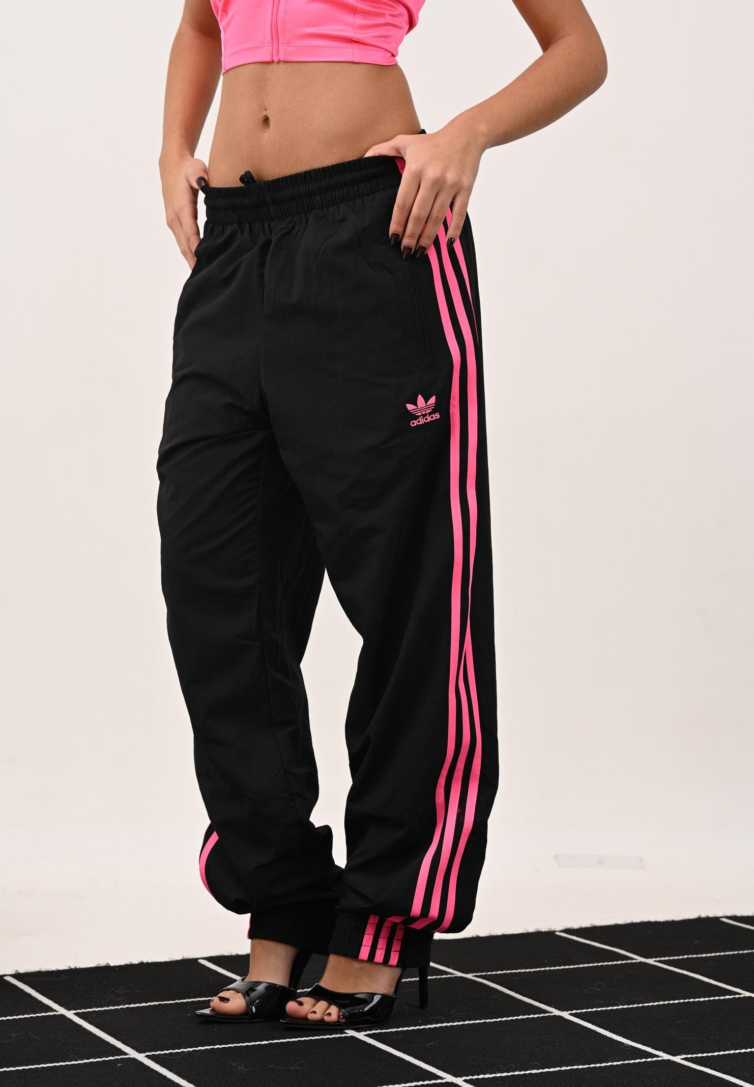 ADIDAS ORIGINALS Pantalone sportivo Adicolor Woven Firebird nero da donna JY1338 . ADIDAS ORIGINALS