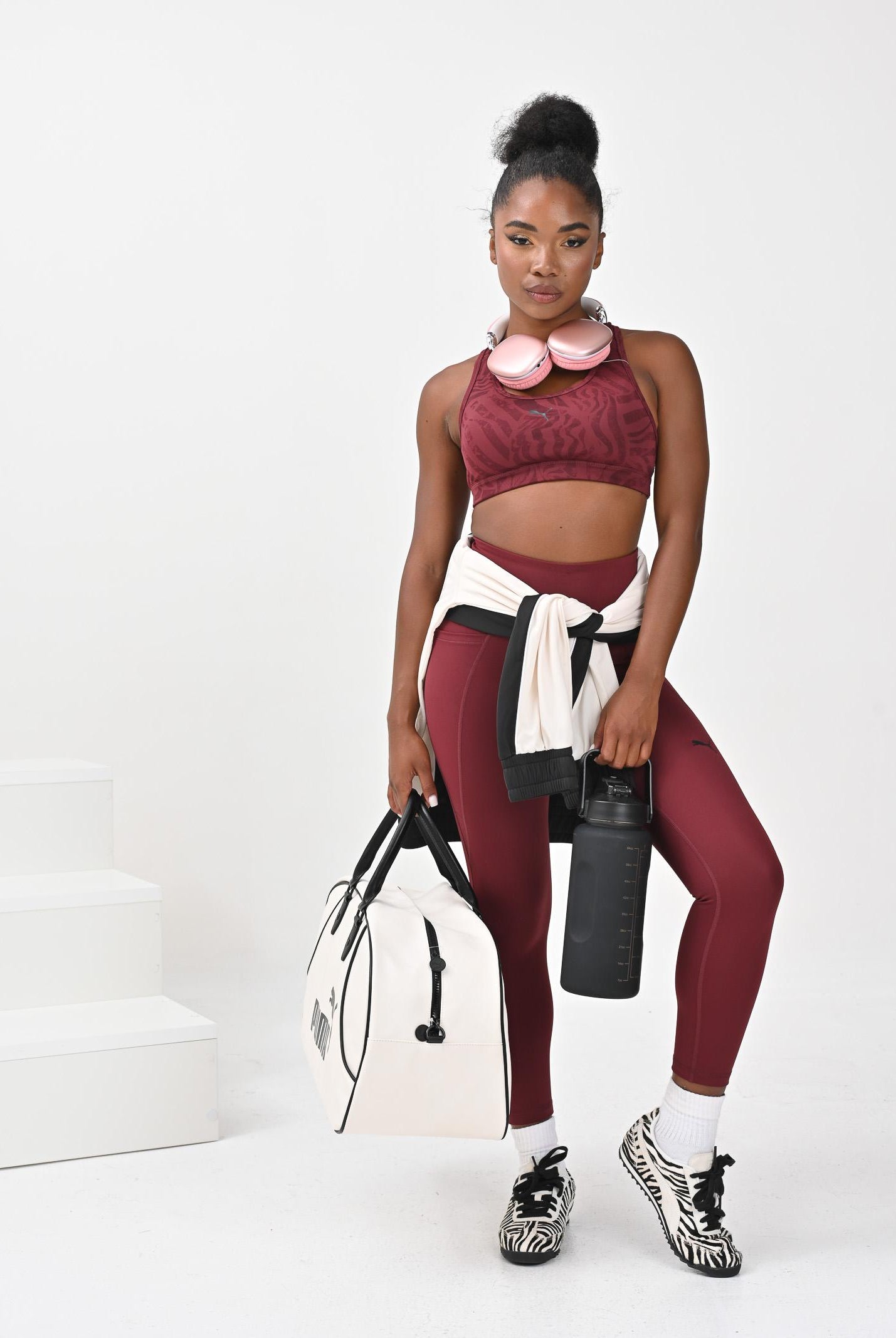 PUMA Top sportivo 4KEEPS bordeaux da donna 528152 96 PUMA