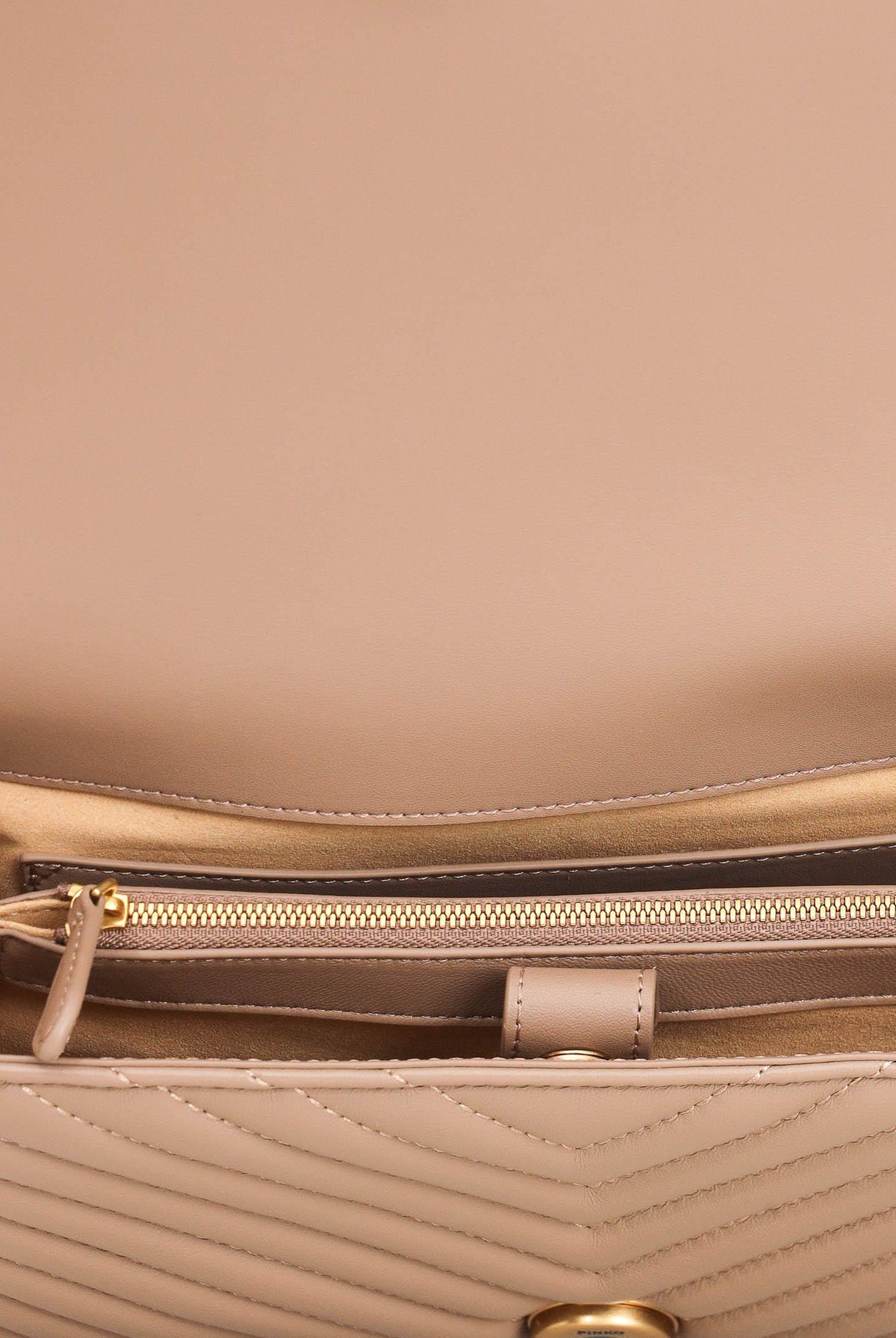 PINKO Borsa a mano Classic Love Bag Puff da donna in nappa trapuntata biscotto 100043A0GK D01Q PINKO