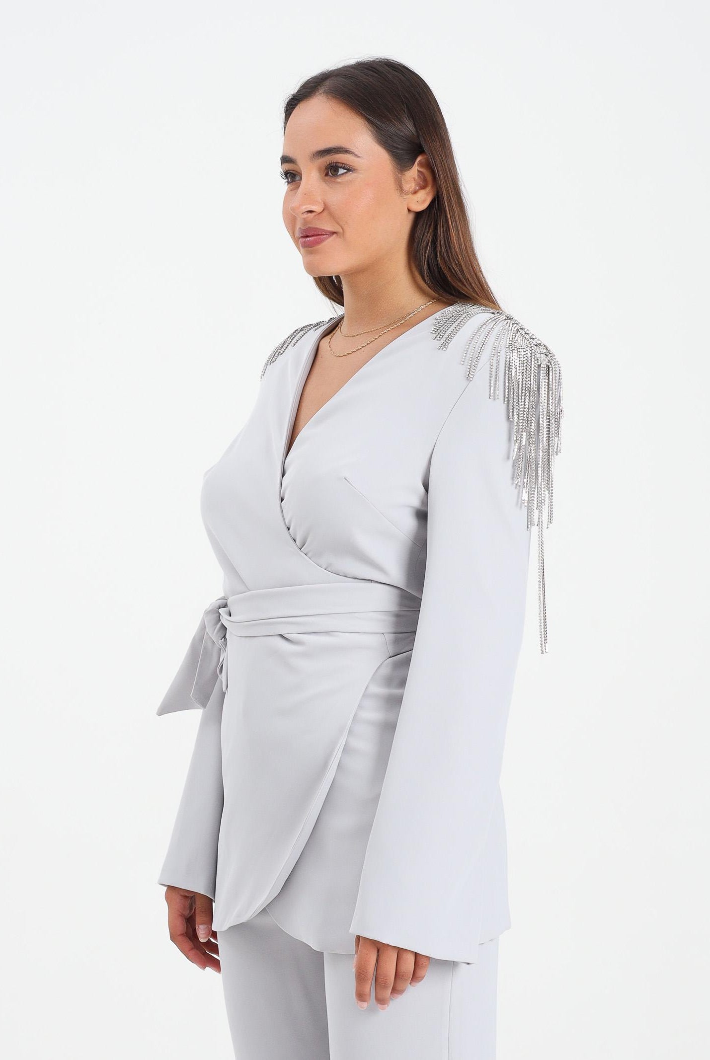 ALMA SANCHEZ Giacca Macea grigia da donna AS2526101TF 902 ALMA SANCHEZ