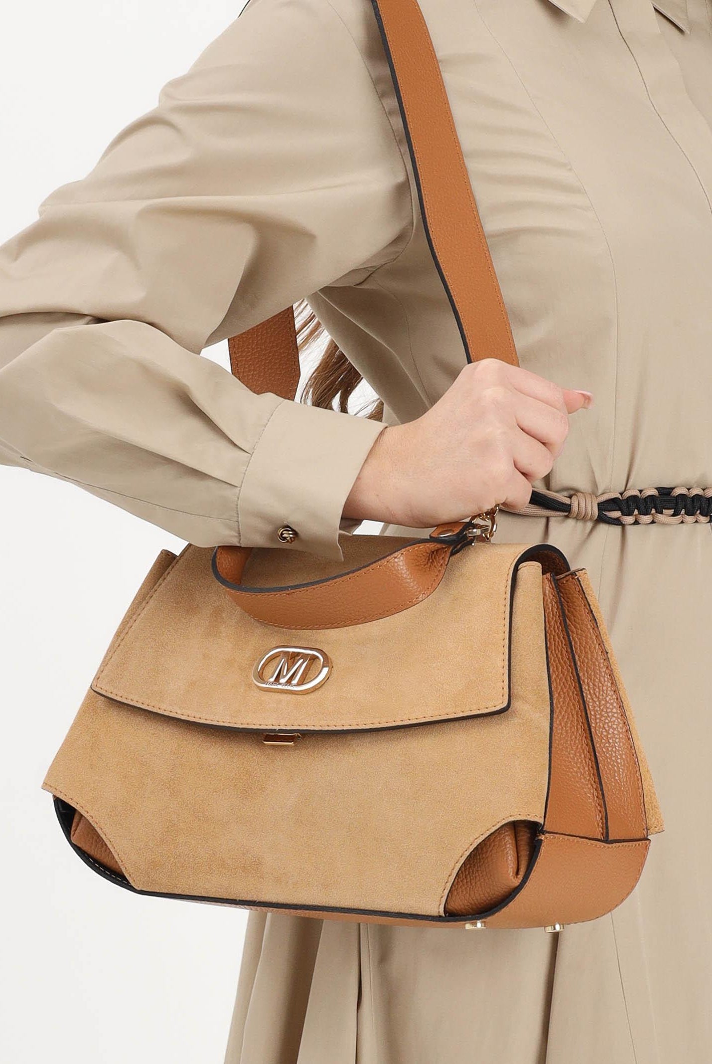 MARC ELLIS Borsa a mano DEANNA-CM-MR beige da donna DEANNA-CM-MR CAGO MARC ELLIS