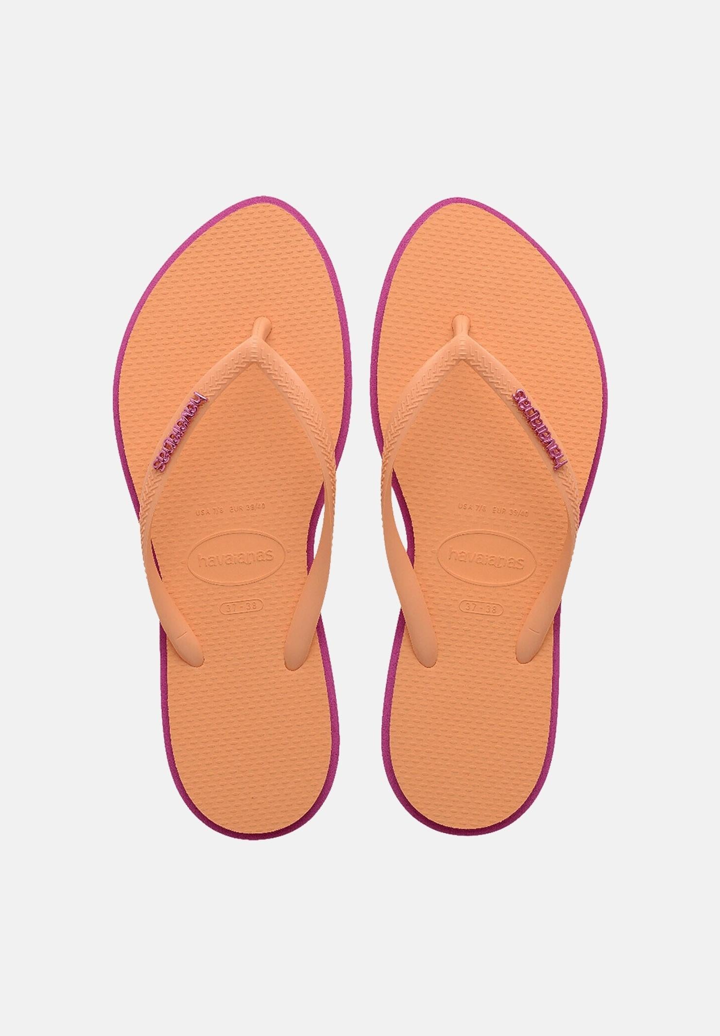 HAVAIANAS Infradito Havaianas Slim Point arancio e fucsia da donna 4149584 4622 HAVAIANAS